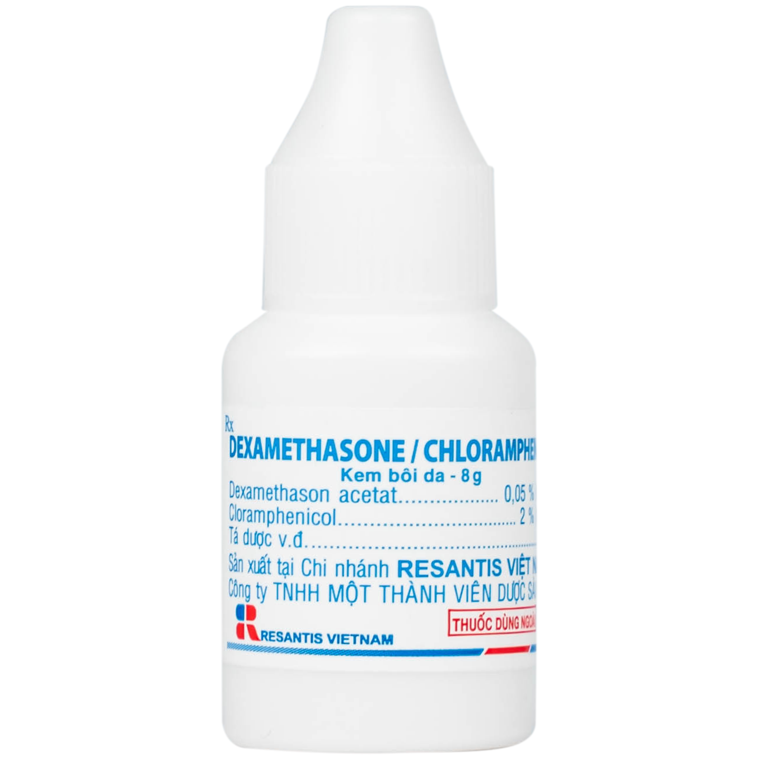 Kem bôi da Dexamethasone/Chloramphenicol điều trị chàm, vết côn trùng cắn, viêm da tiếp xúc (8g)