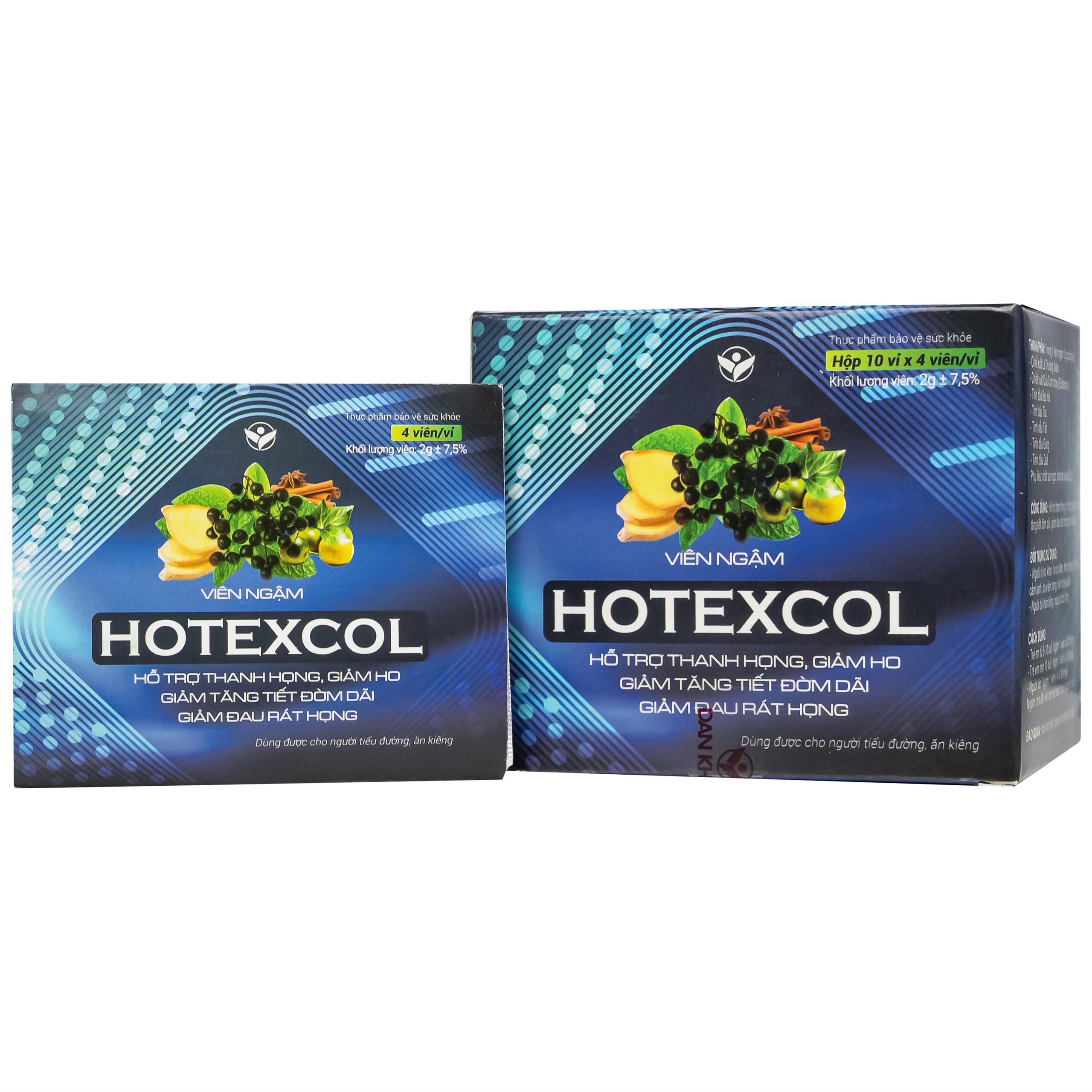 Kẹo Ngậm Ho Thanh Họng Giảm Đờm Hotexcol (10 vỉ x 4 viên)