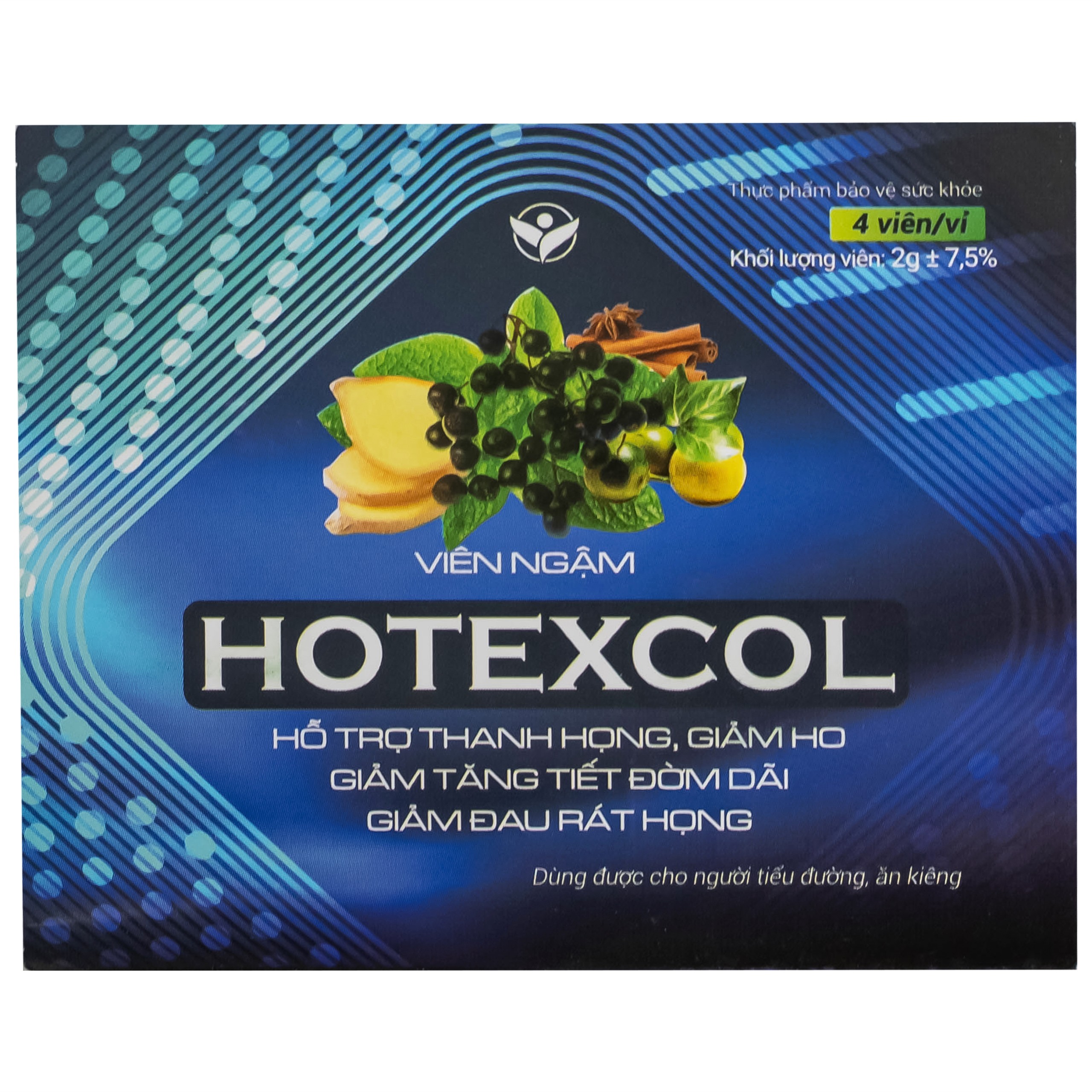 Kẹo Ngậm Ho Thanh Họng Giảm Đờm Hotexcol (10 vỉ x 4 viên)