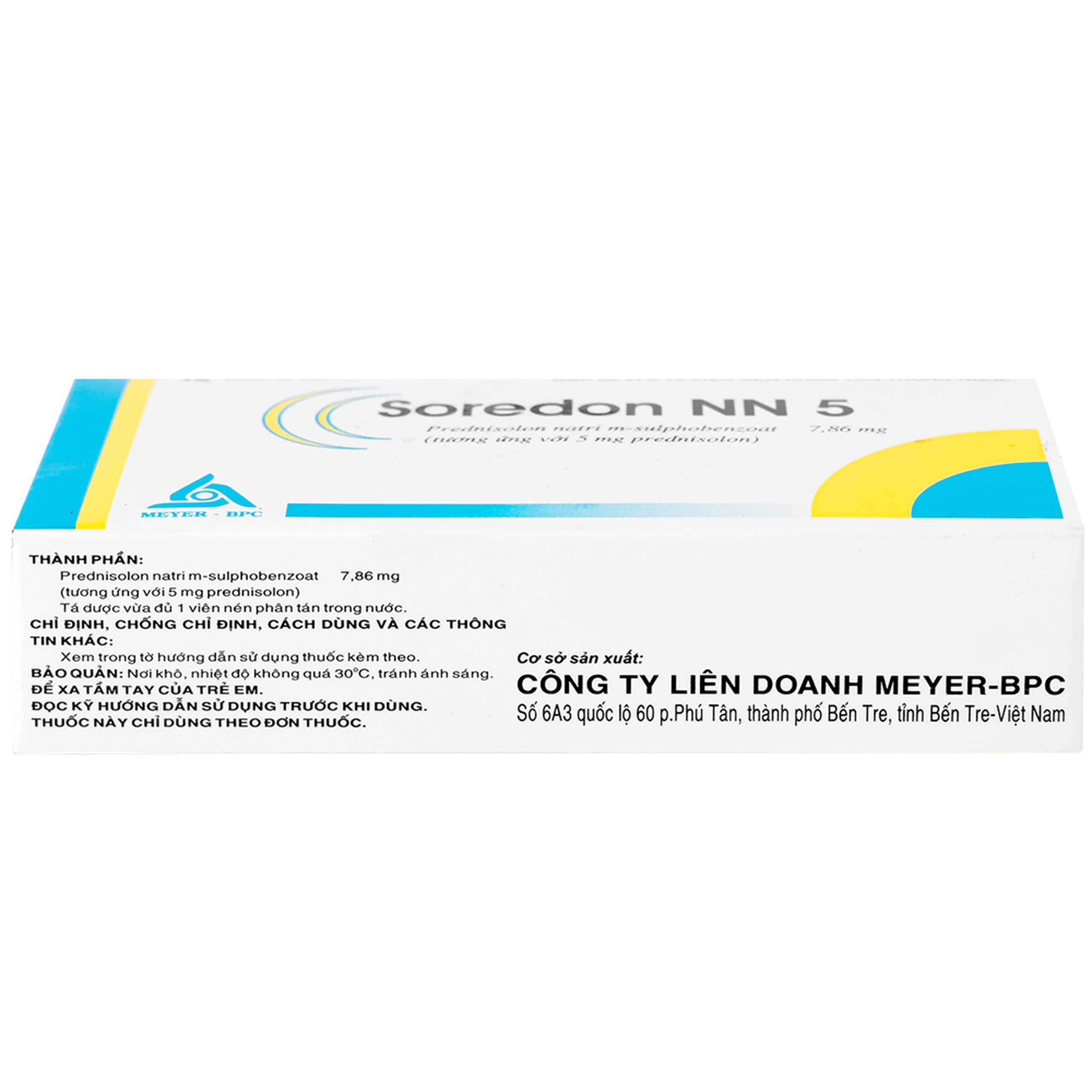 Thuốc Soredon NN5 Meyer - BPC điều trị dị ứng, rối loạn collagen, bệnh khớp, bệnh da (3 vỉ x 10 viên)