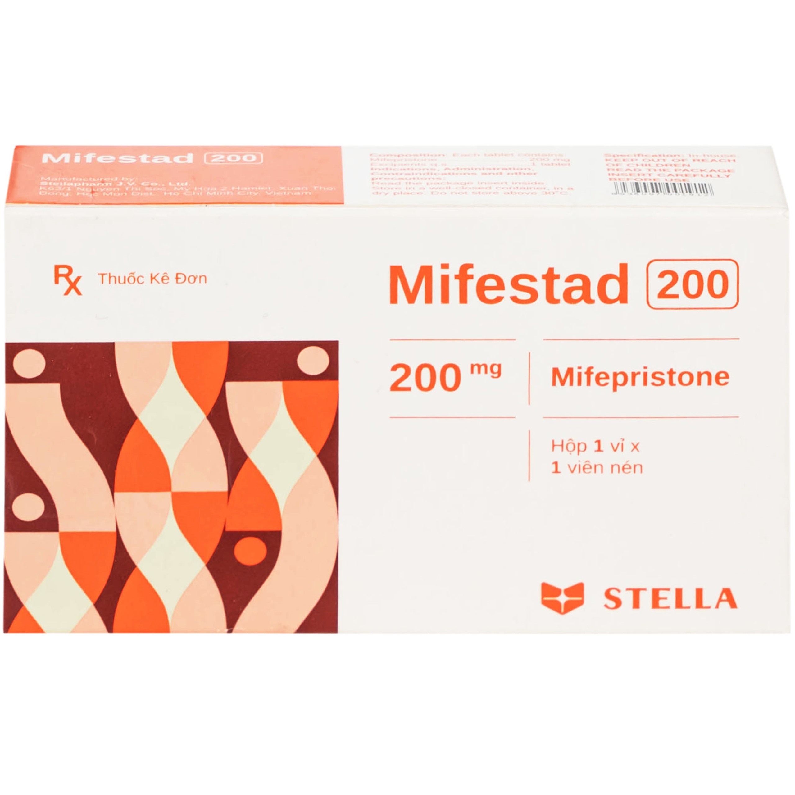 Thuốc Mifestad 200mg Stella (1 viên)