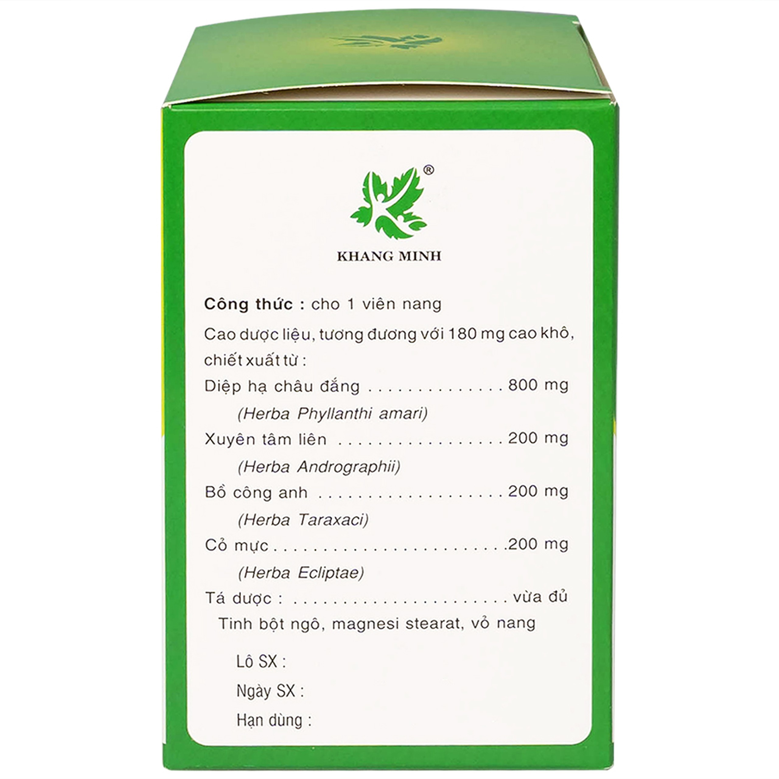 Thuốc Atiliver Diệp Hạ Châu Khang Minh hỗ trợ điều trị viêm gan, tăng men gan (10 vỉ x 10 viên)