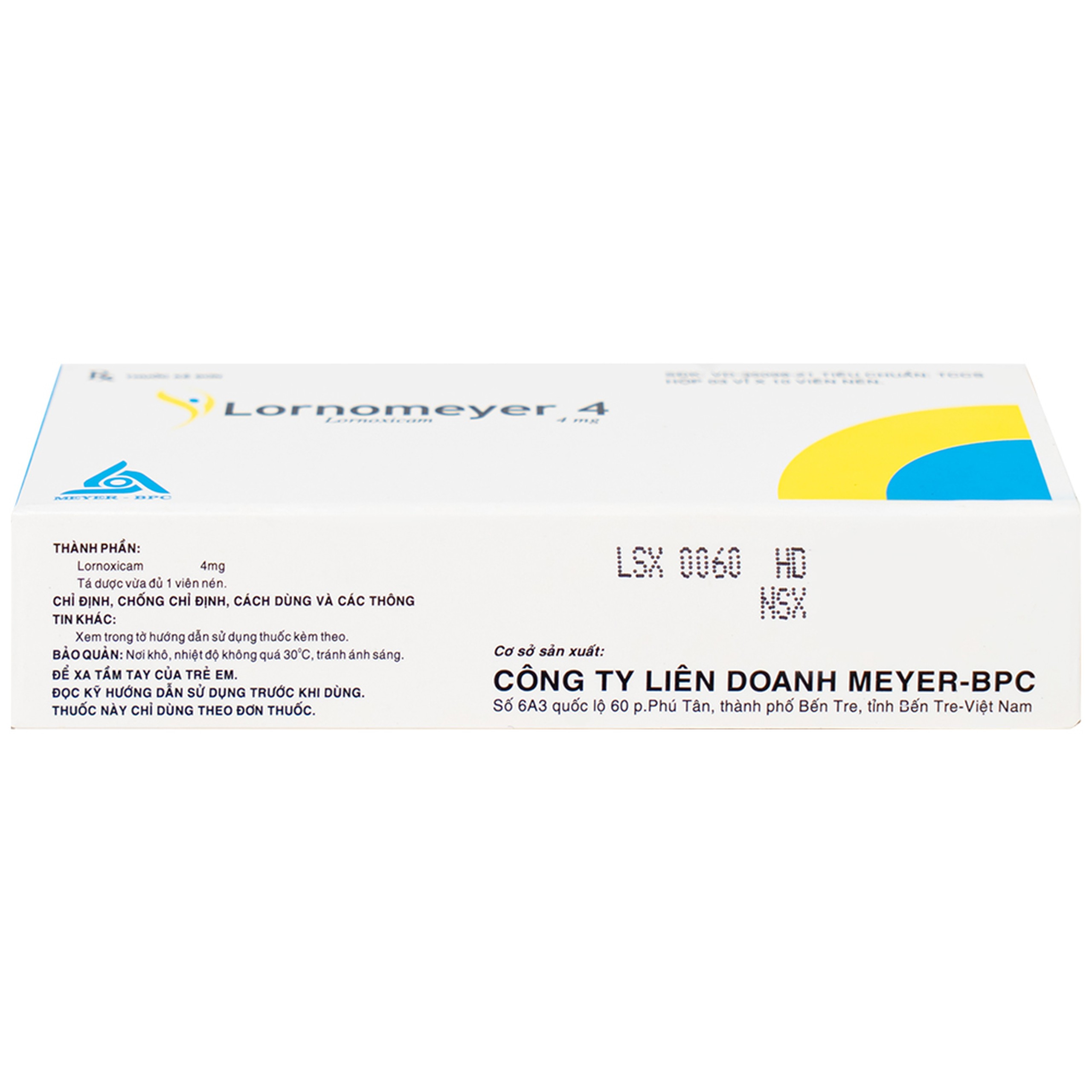 Thuốc Lornomeyer 4 Meyer giảm đau, kháng viêm xương khớp (3 vỉ x 10 viên)