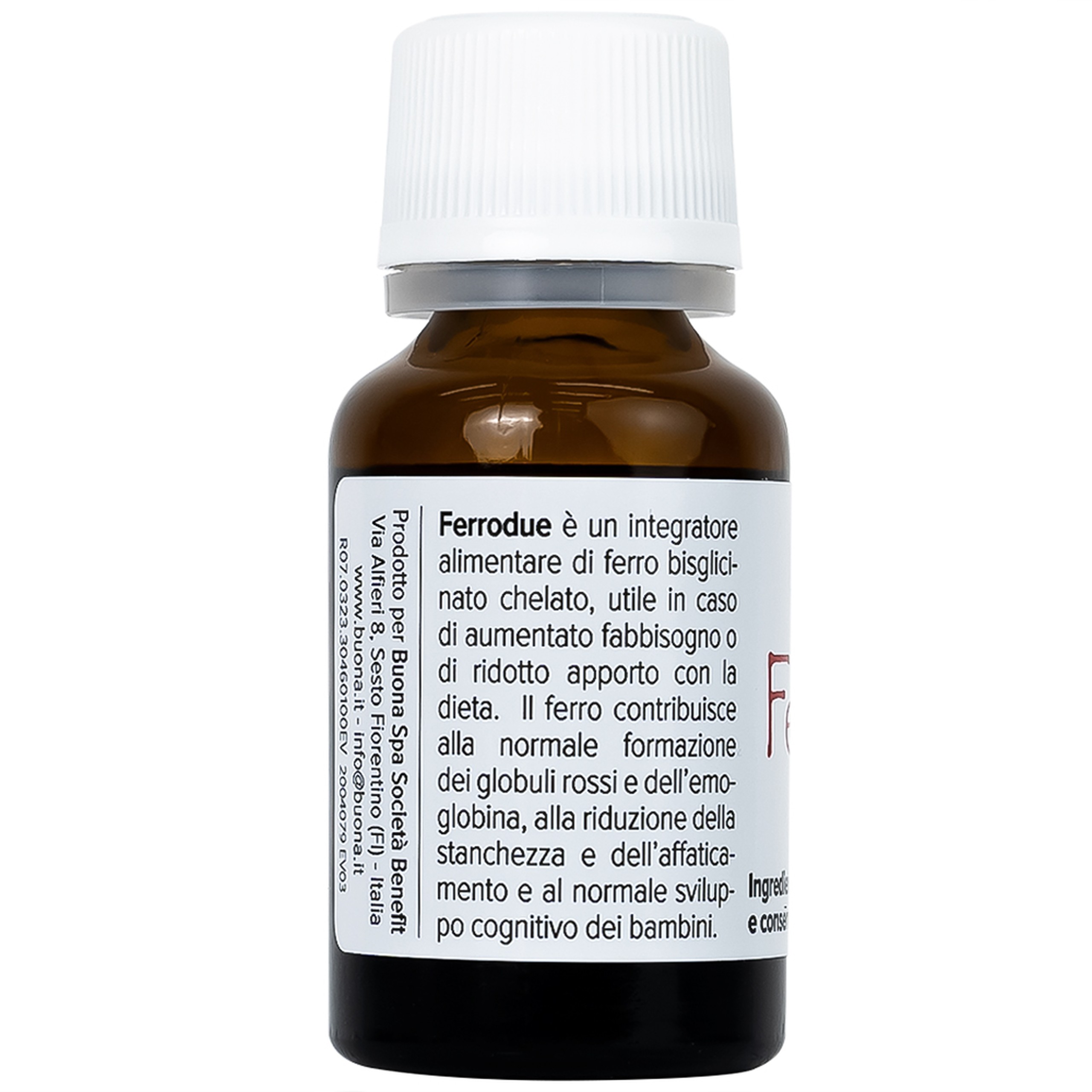 Dung dịch Ferrodue 15ml Buona bổ sung sắt cho cơ thể, giảm nguy cơ thiếu máu 