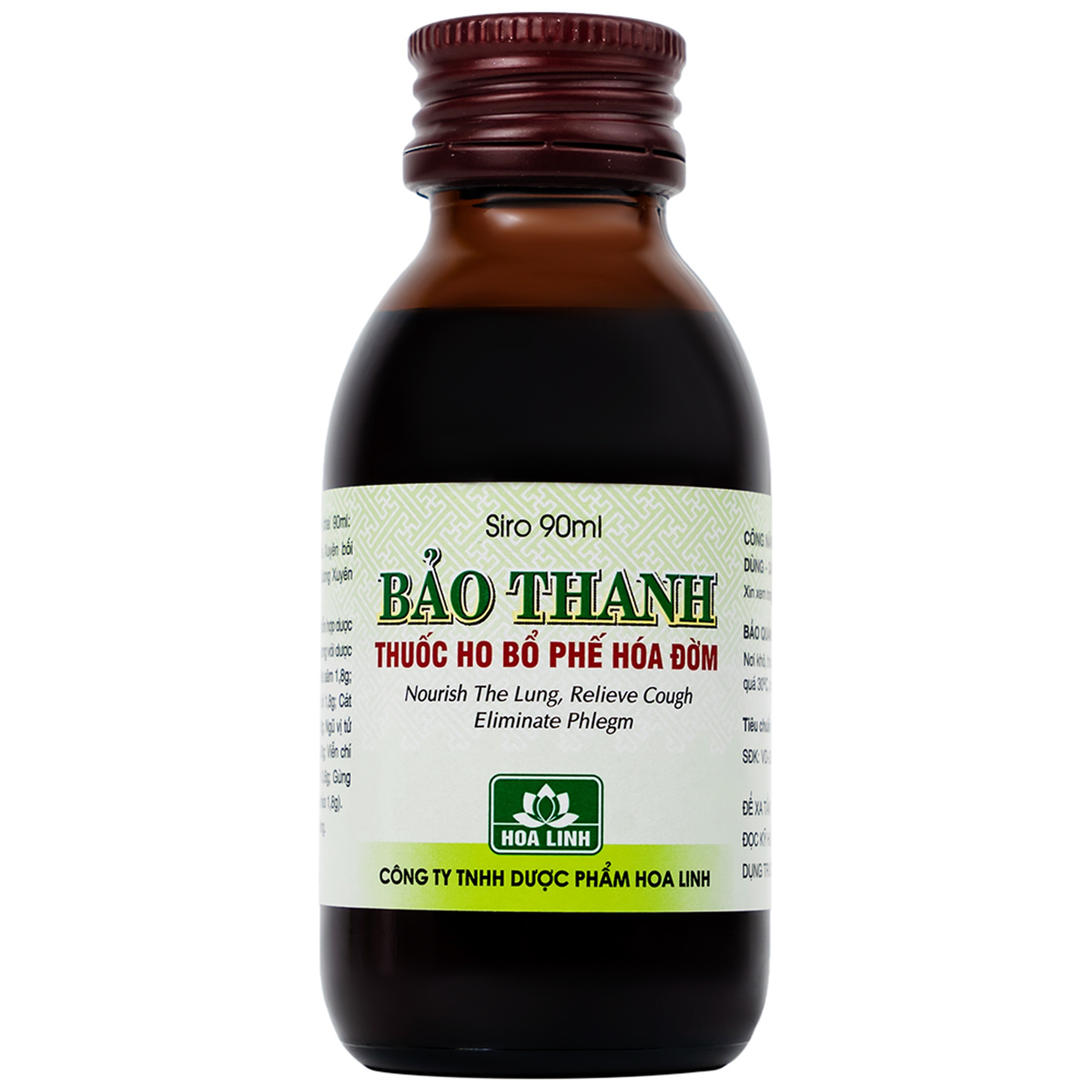 Siro Bảo Thanh Hoa Linh điều trị ho, bổ phế, hóa đờm (90ml)