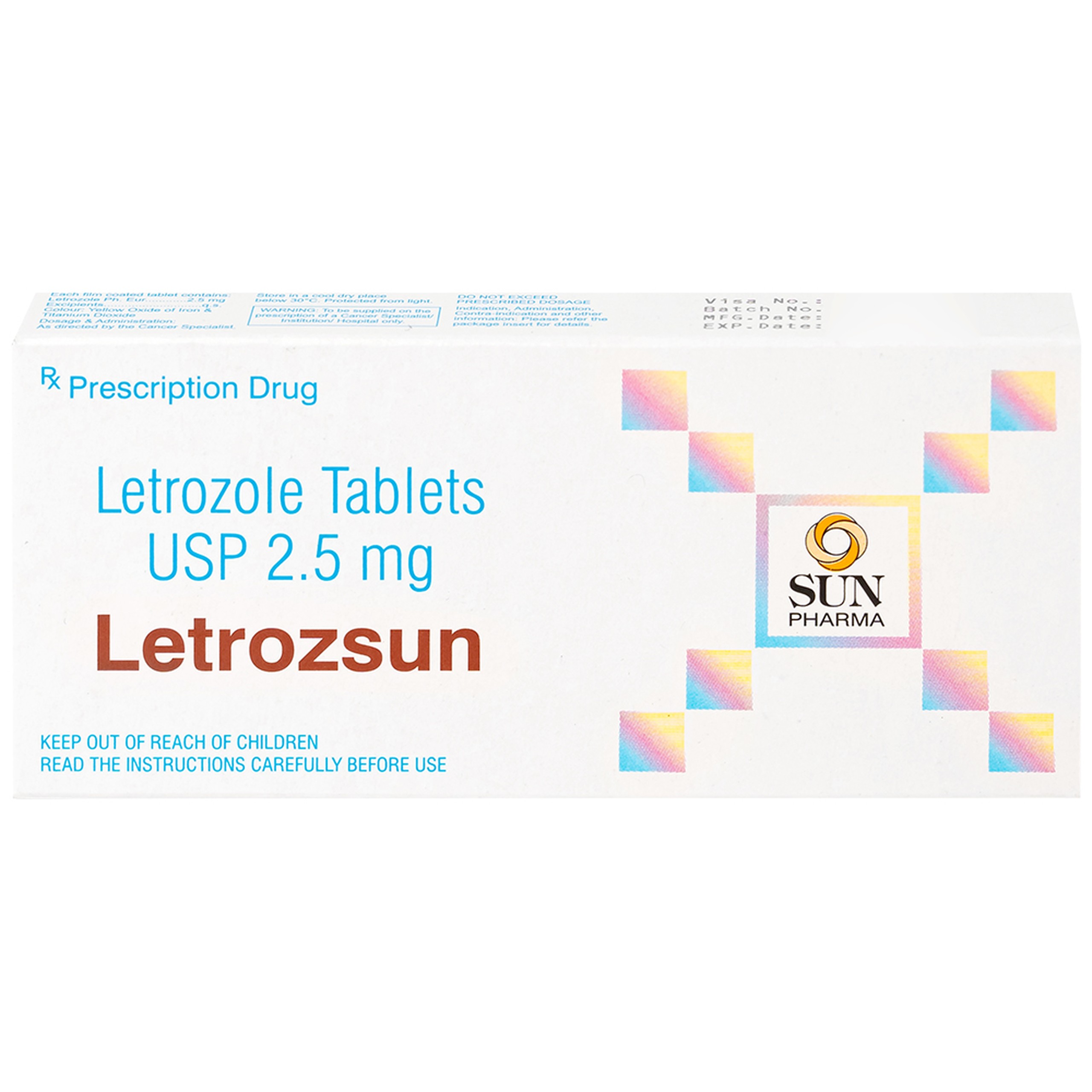 Thuốc Letrozsun 2.5mg Sun Pharma hỗ trợ điều trị ung thư vú (2 vỉ x 14 viên)