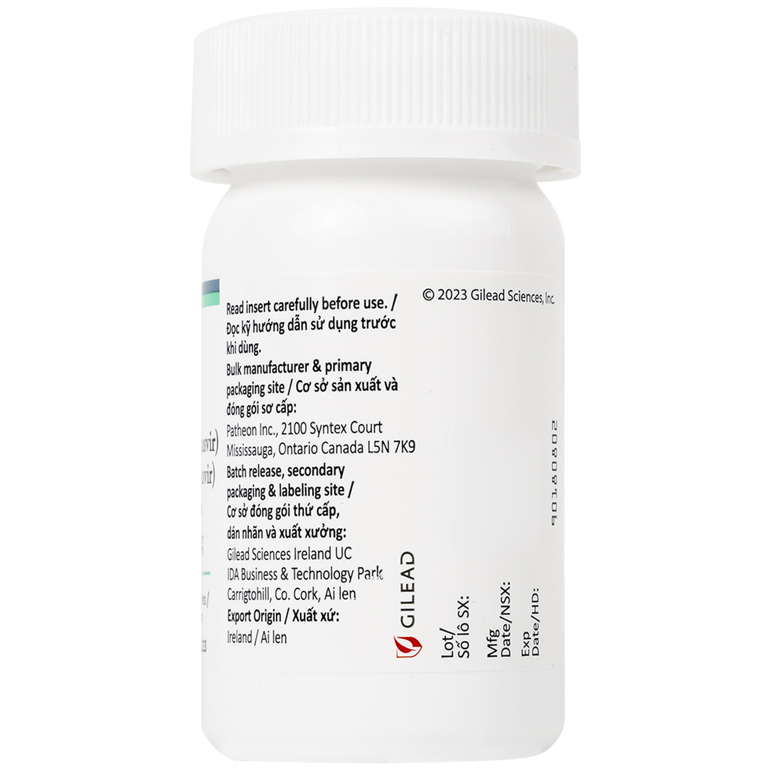 Thuốc Epclusa 400mg/100mg Gilead điều trị viêm gan C mãn tính (28 viên)