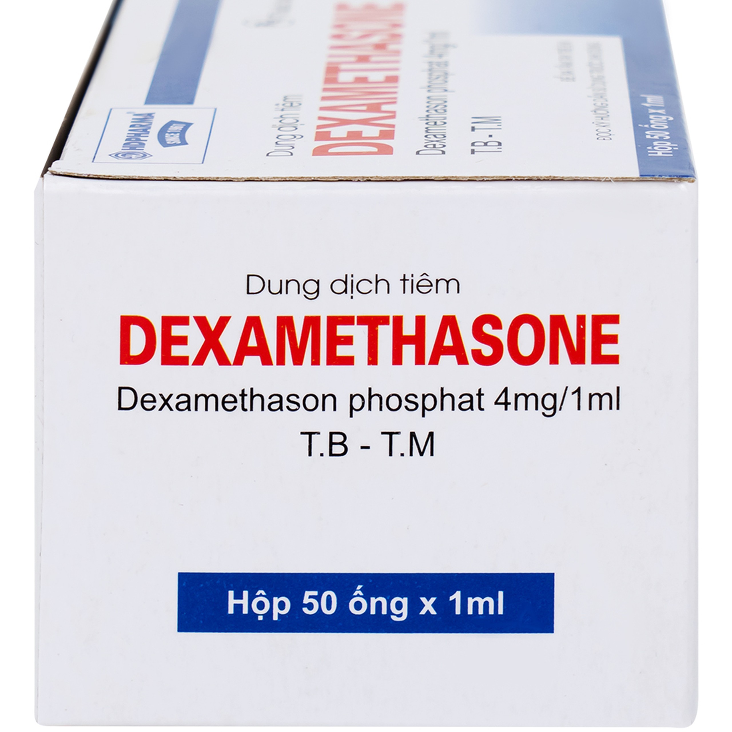 Dung dịch tiêm Dexamethasone 4mg/1ml điều trị trạng thái hen, bệnh dị ứng nặng, phản ứng sau truyền máu (50 ống)