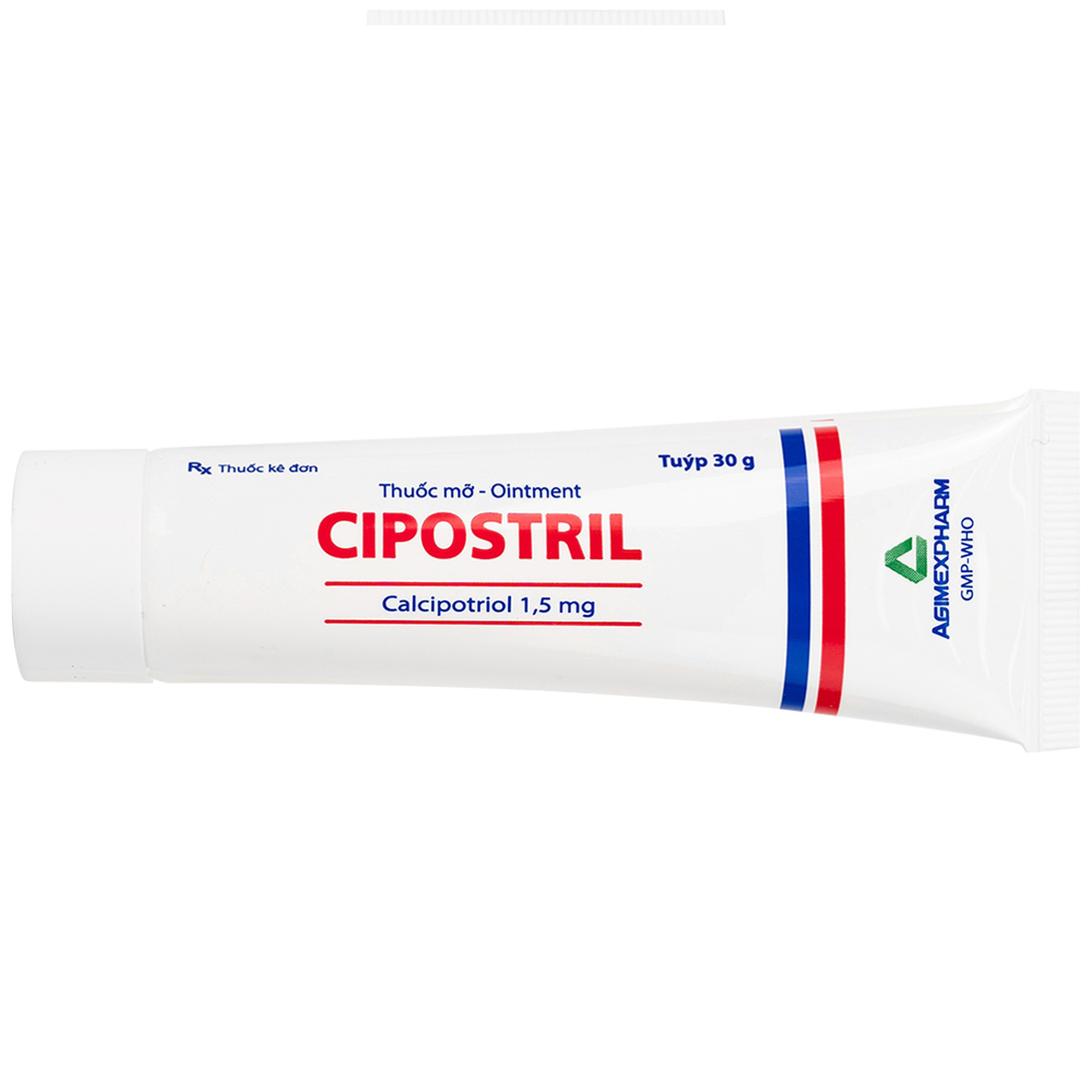 Thuốc mỡ Cipostril 1.5mg Agimexpharm điều trị tại chỗ vảy nến mảng mức độ nhẹ đến vừa (30g)
