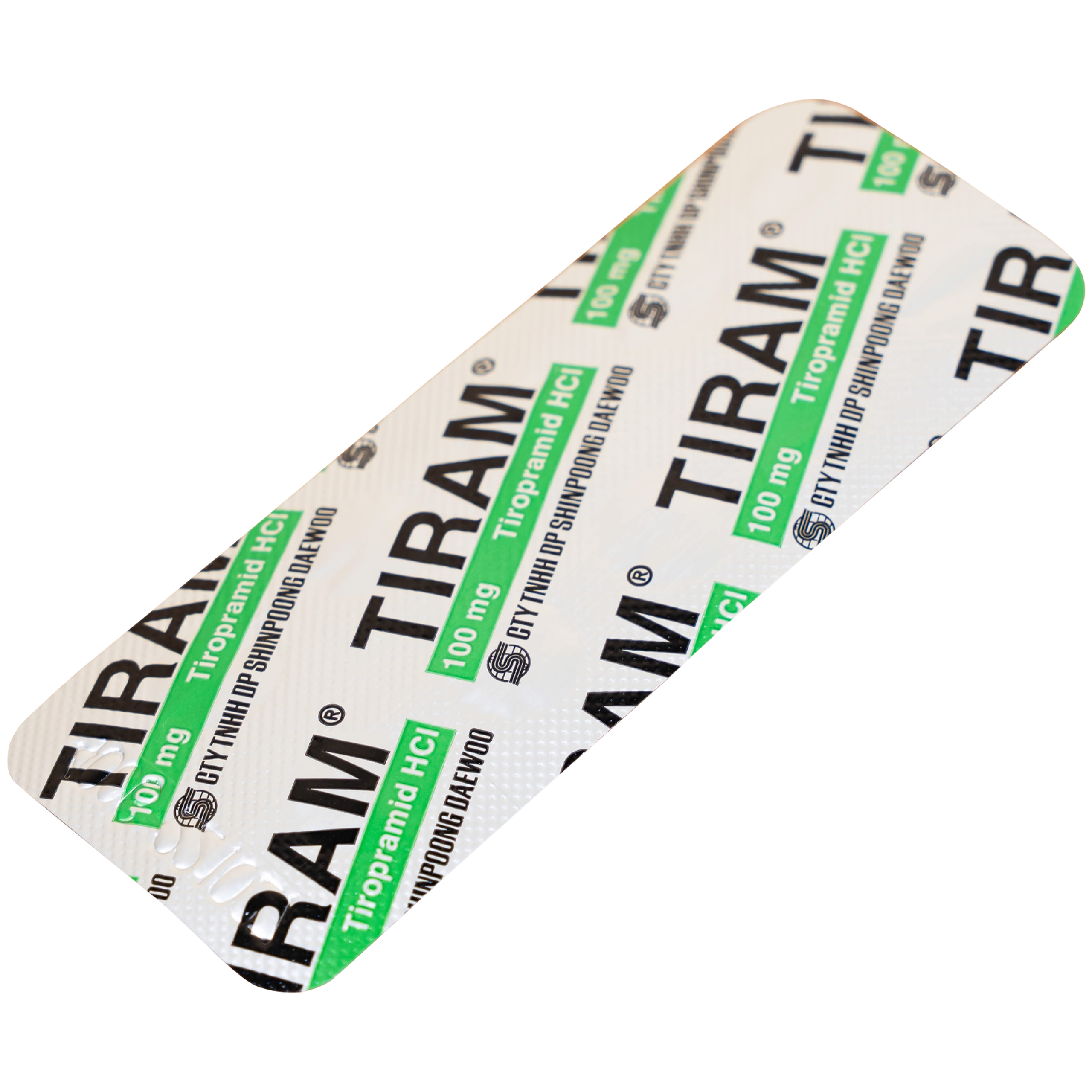 Thuốc Tiram 100mg Shinpoong Deawoo điều trị co thắt dạ dày ruột (10 vỉ x 10 viên)
