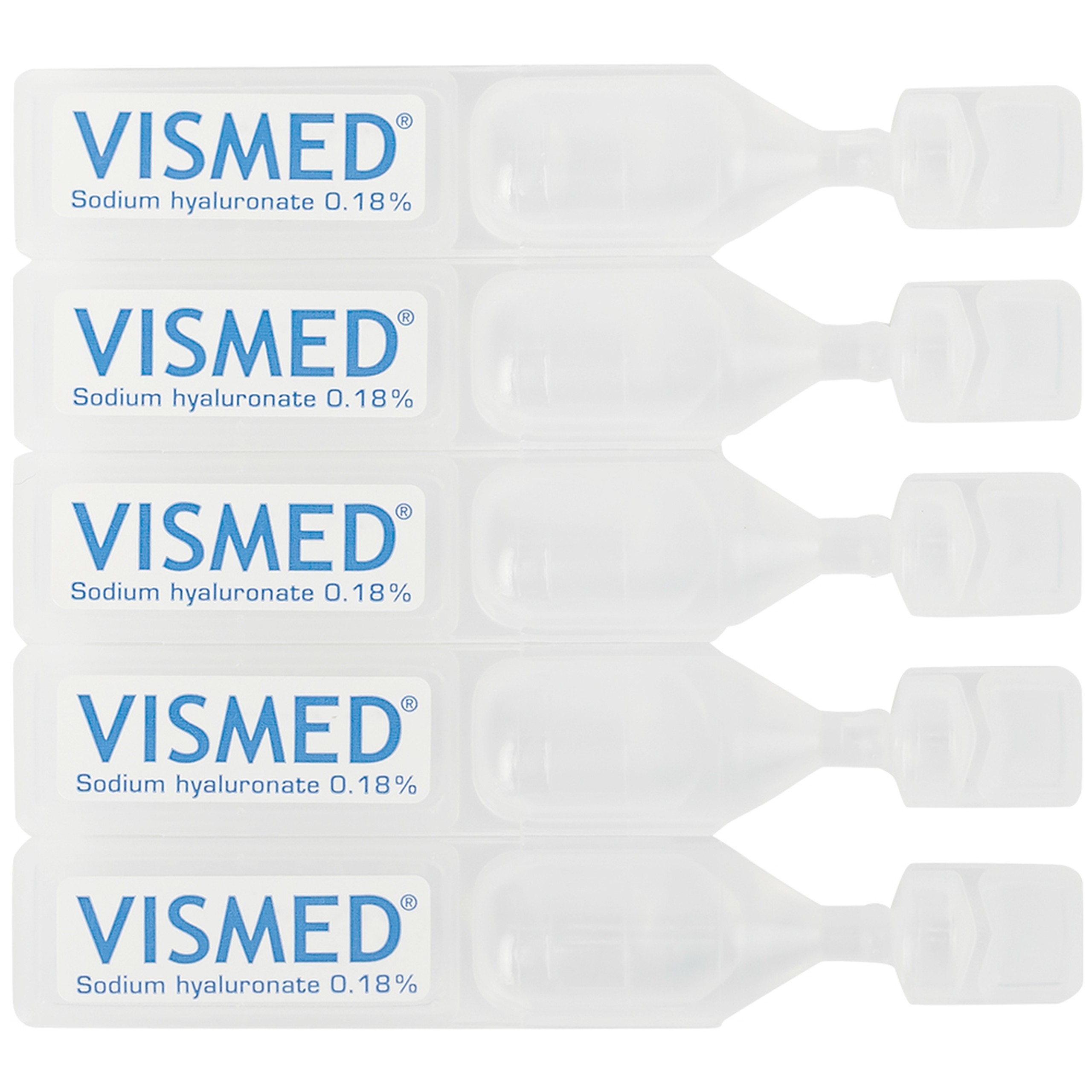 Nhỏ mắt Vismed 0.18% dùng cho mắt khô,tổn thương bề mặt nhãn cầu (20 ống x 0.3ml)