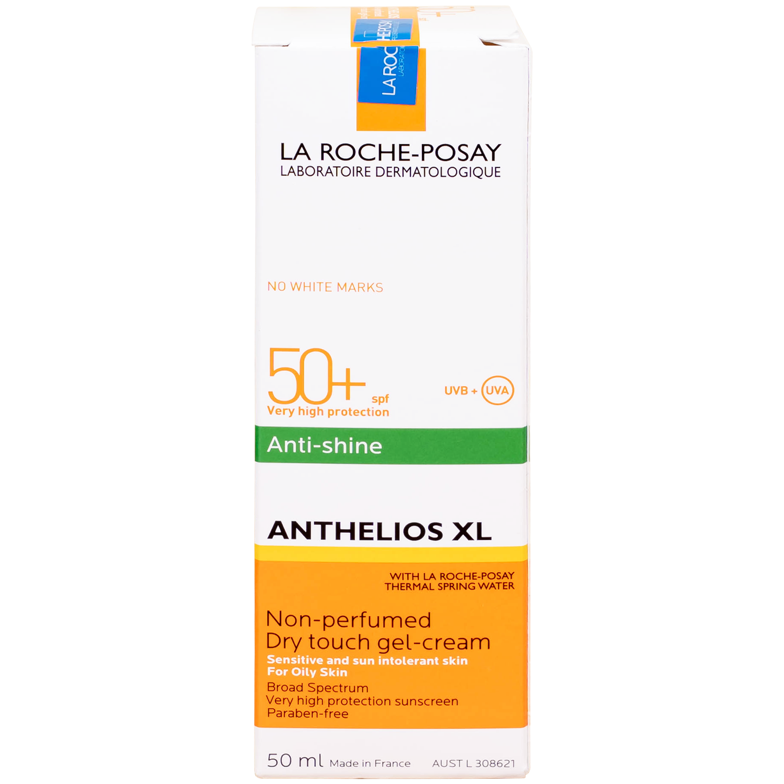 Kem chống nắng giảm bóng nhờn La Roche-posay Laboratoire Dermatologique Anthelios Xl Anti-shine Non-perfumed Dry Touch Gel-cream SPF 50+ PA++++ 50ml