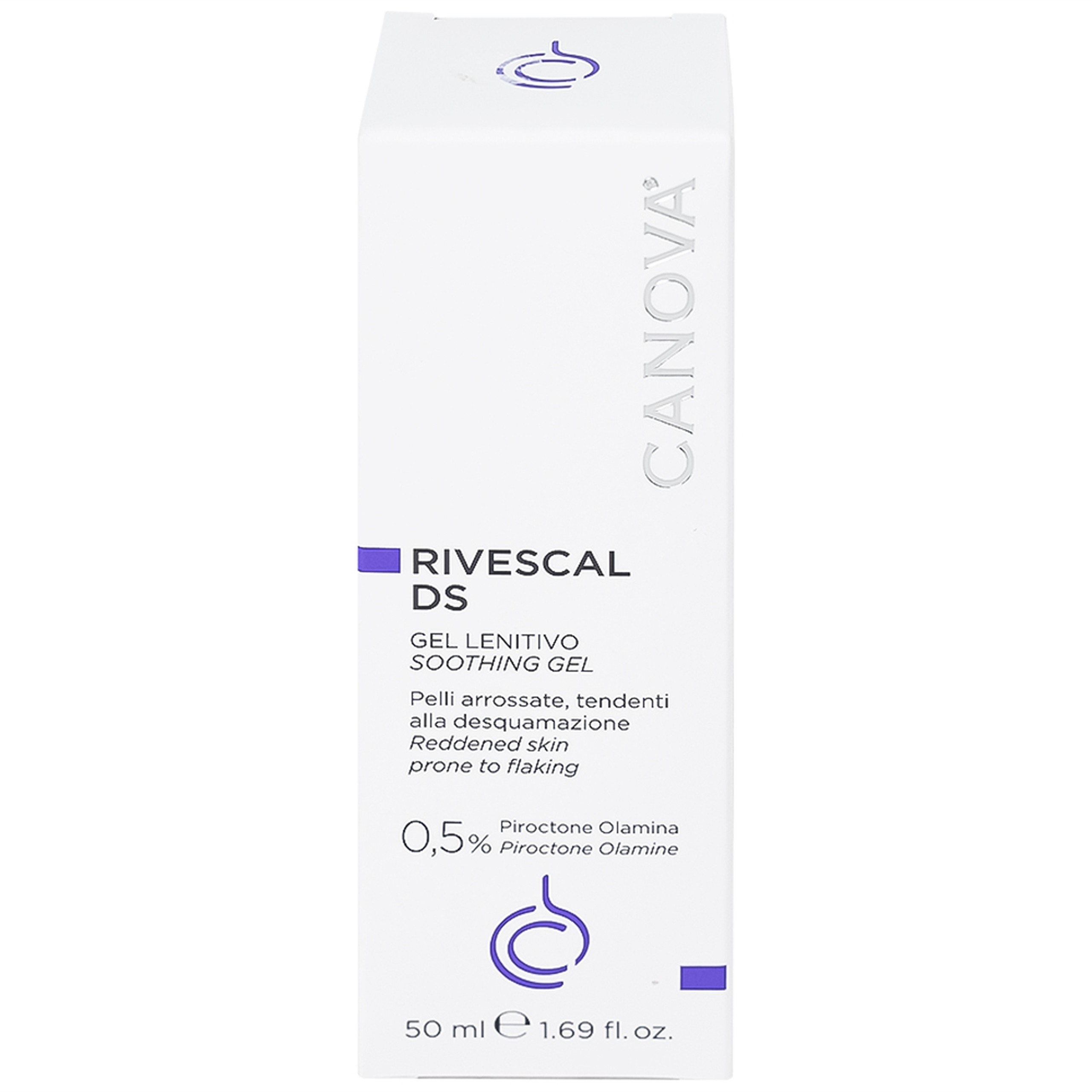 Gel bôi dịu da, ngăn ngừa tiết nhờn Canova Rivescal Ds Soothing Gel Siflarma 50ml