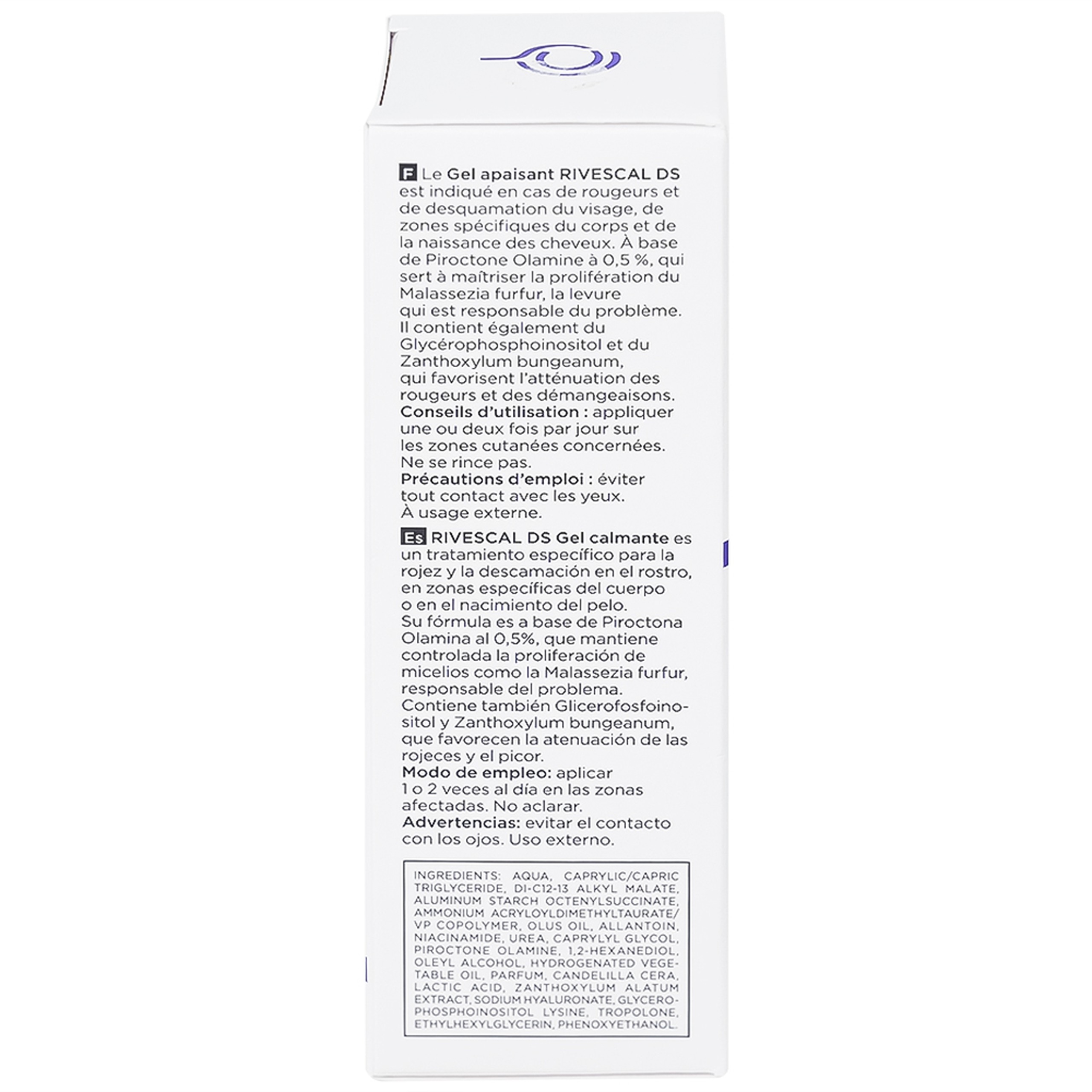 Gel bôi dịu da, ngăn ngừa tiết nhờn Canova Rivescal Ds Soothing Gel Siflarma 50ml