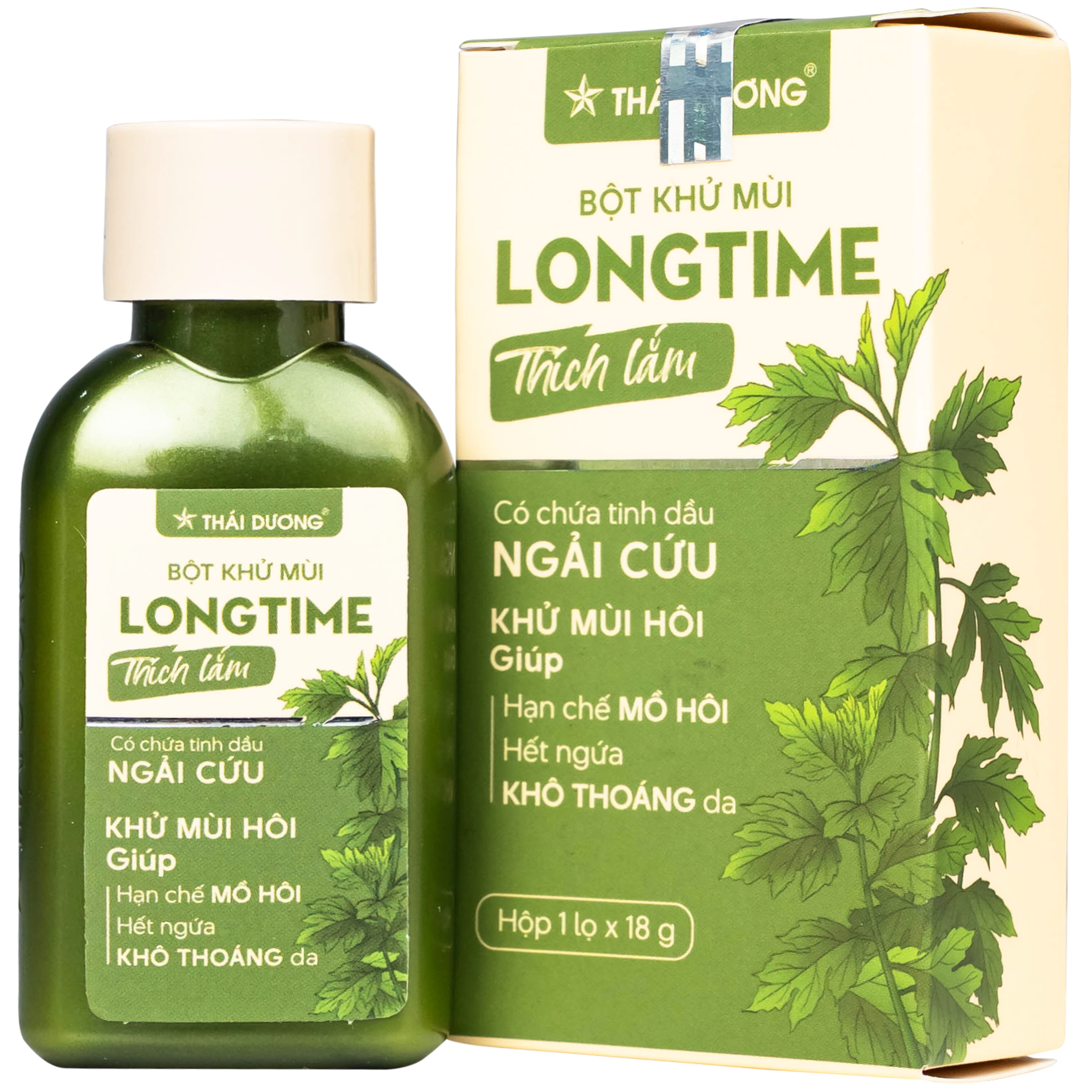 Bột khử mùi Longtime Sao Thái Dương giúp khử và hạn chế mồ hôi, hết ngứa (18g)