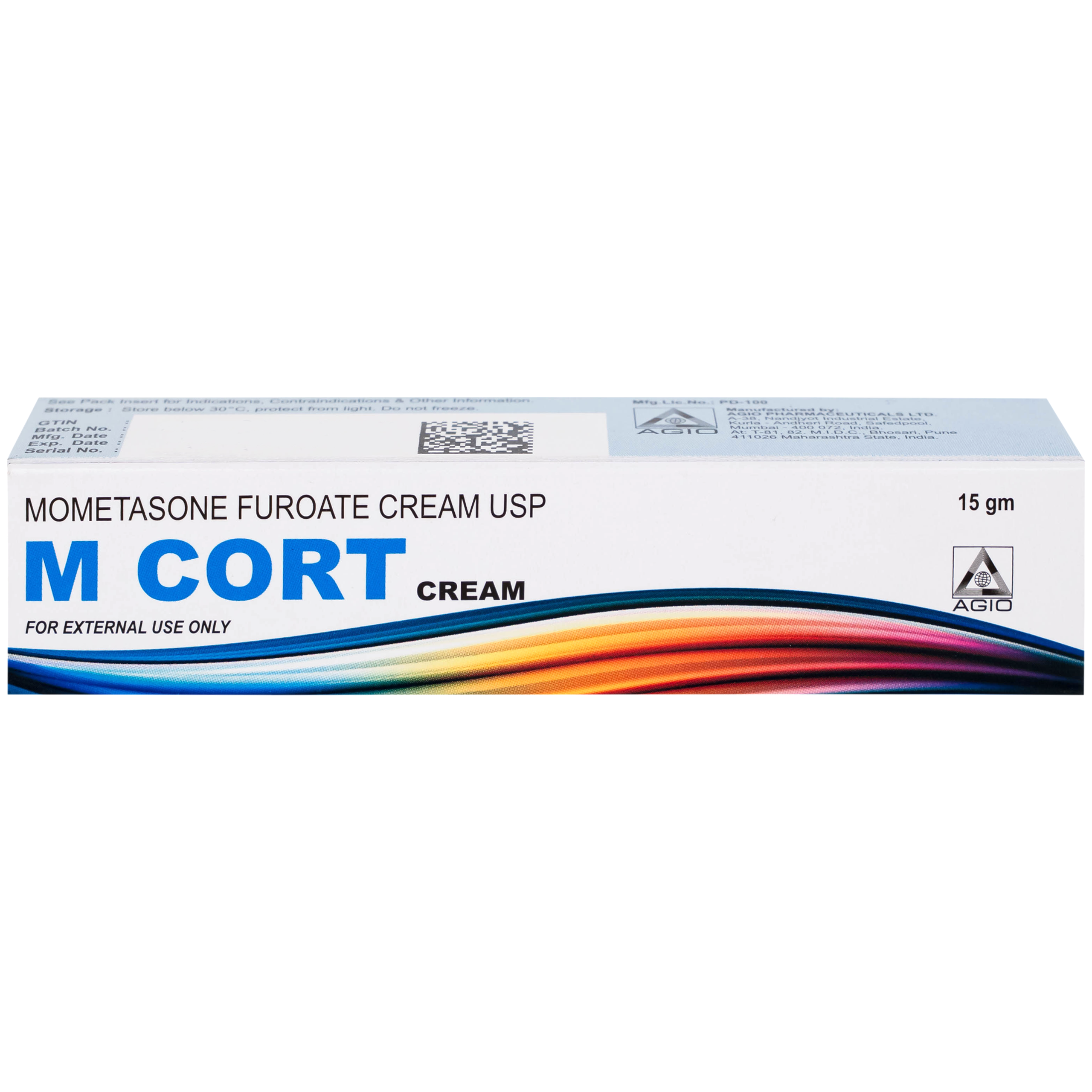 Thuốc M CORT cream Agio điều trị các biểu hiện viêm và ngứa của bệnh vẩy nến, viêm da dị ứng (15g)