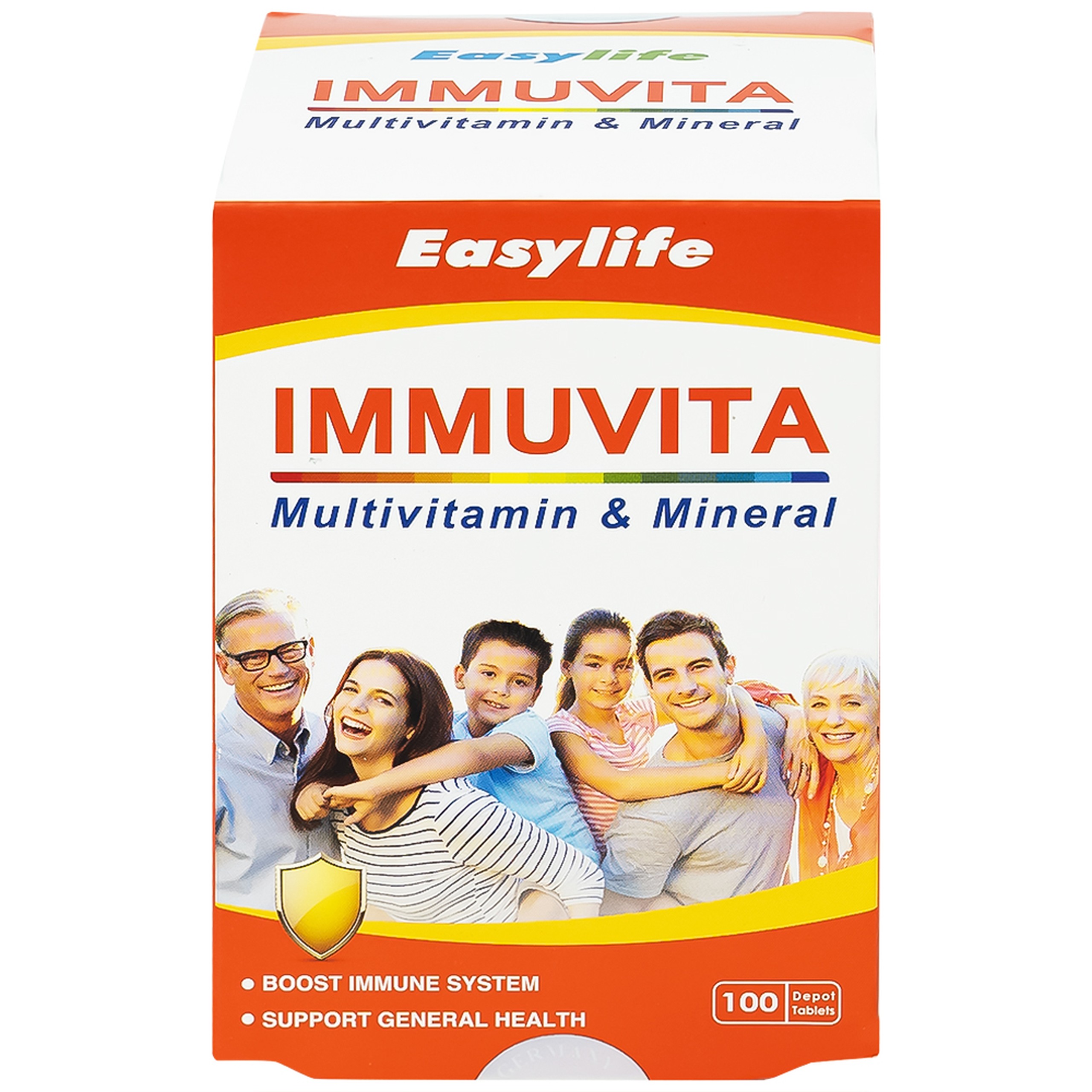 Viên uống Immuvita Easylife bổ sung vitamin và khoáng chất cho cơ thể, tăng sức khỏe (100 viên)