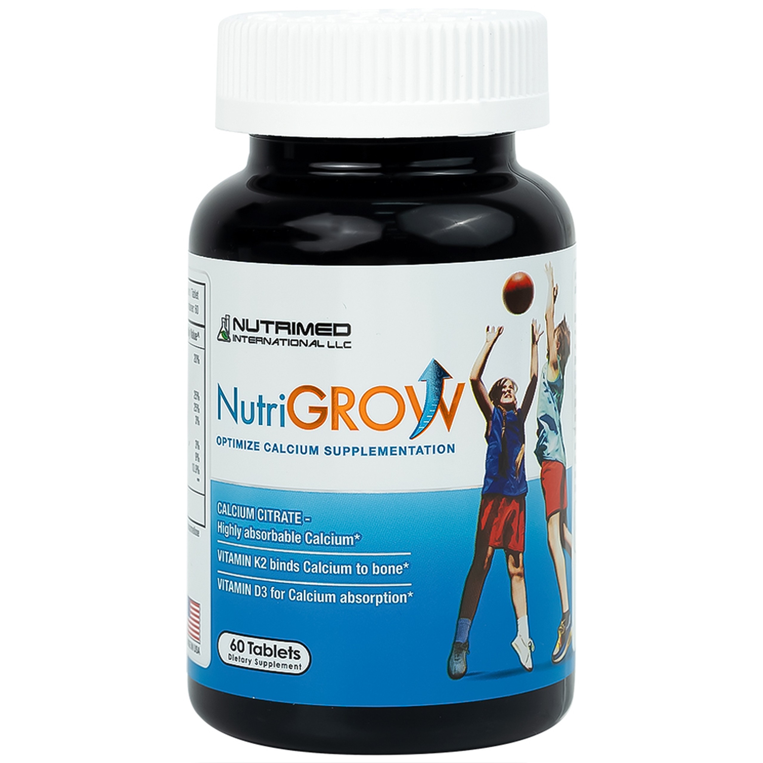Viên uống bổ sung canxi, giúp tăng chiều cao cho trẻ NutriGrow Nutrimed (60 viên)