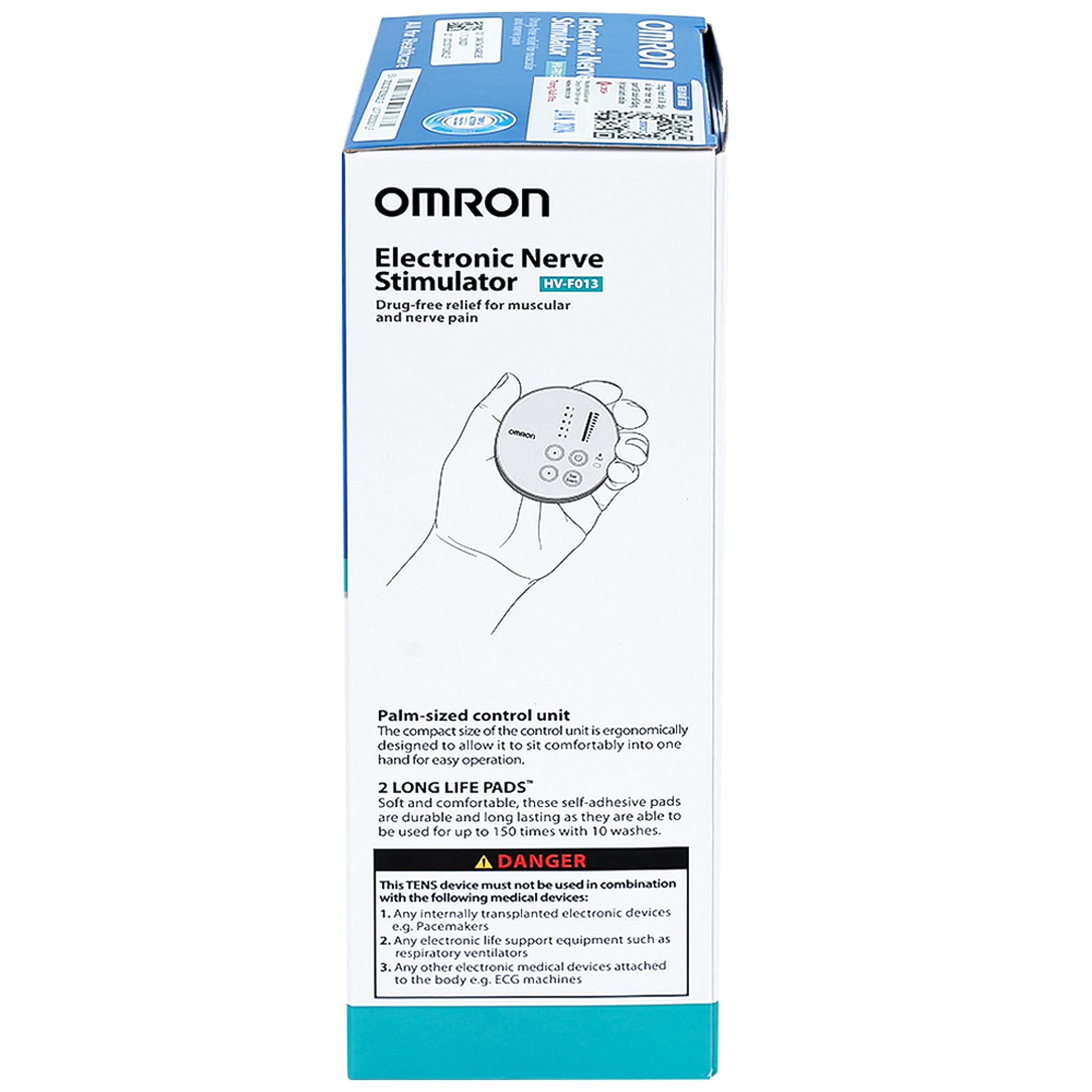 Máy massage (mát xa) xung điện trị liệu Omron HV-F013 giúp giảm đau cơ và khớp