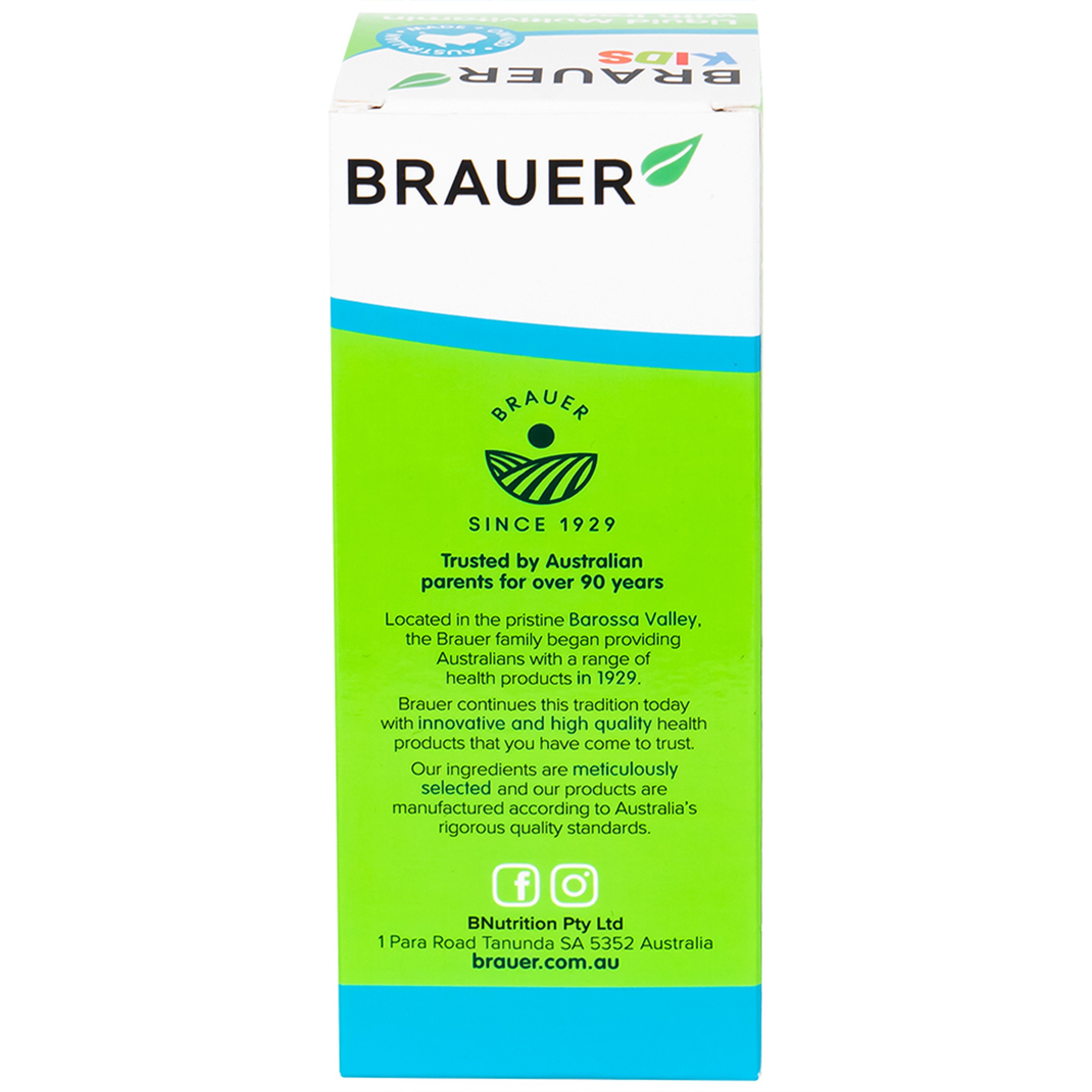 Siro Brauer Kids Liquid Multivitamin with Iron bổ sung vitamin và khoáng chất cho trẻ (200ml)