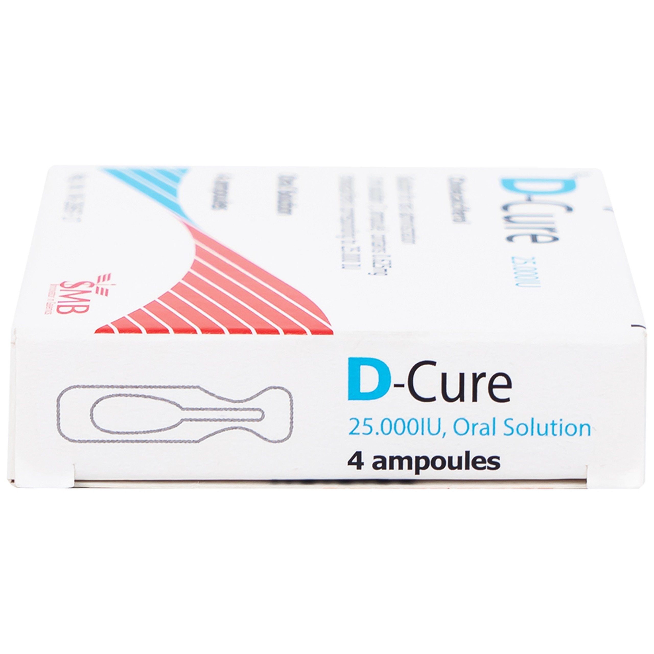 Dung dịch D-Cure 25000IU SMB phòng và điều trị thiếu vitamin D (1 vỉ x 4 ống)