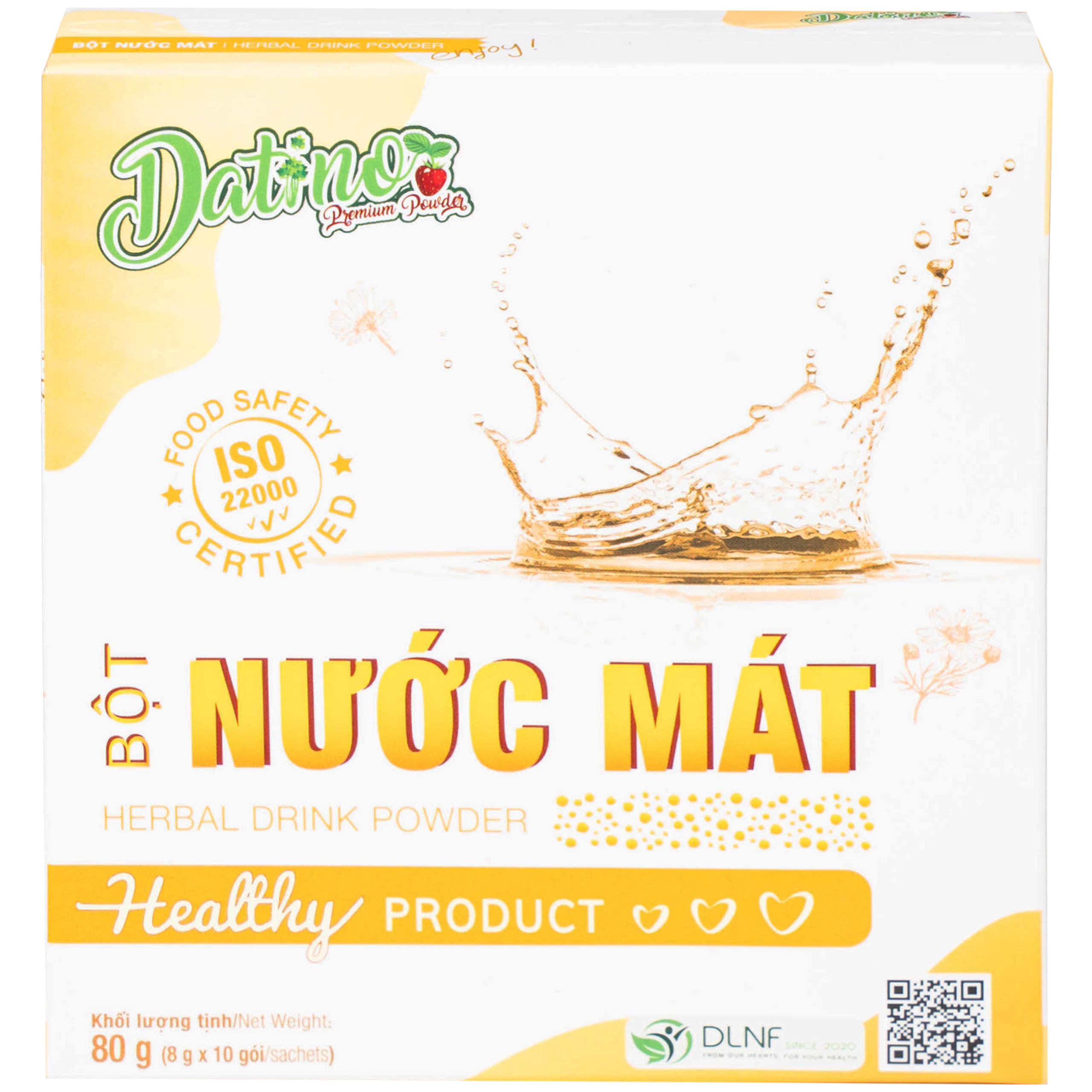 Bột Nước Mát Datino Herbal Drink Powder (10 gói x 8g)