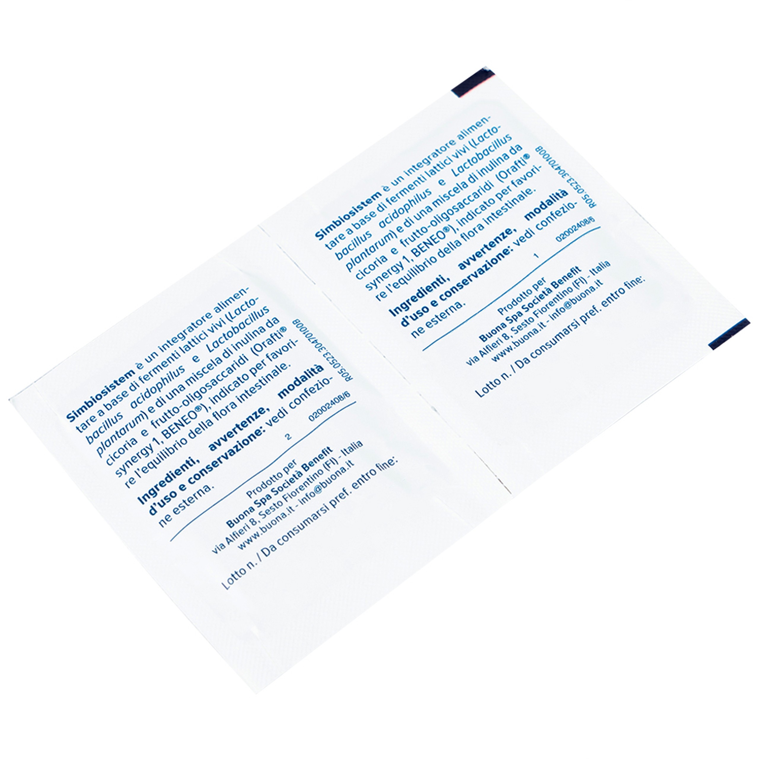 Bổ sung chất xơ và lợi khuẩn Bouna Simbiosistem Bustine (20 gói)