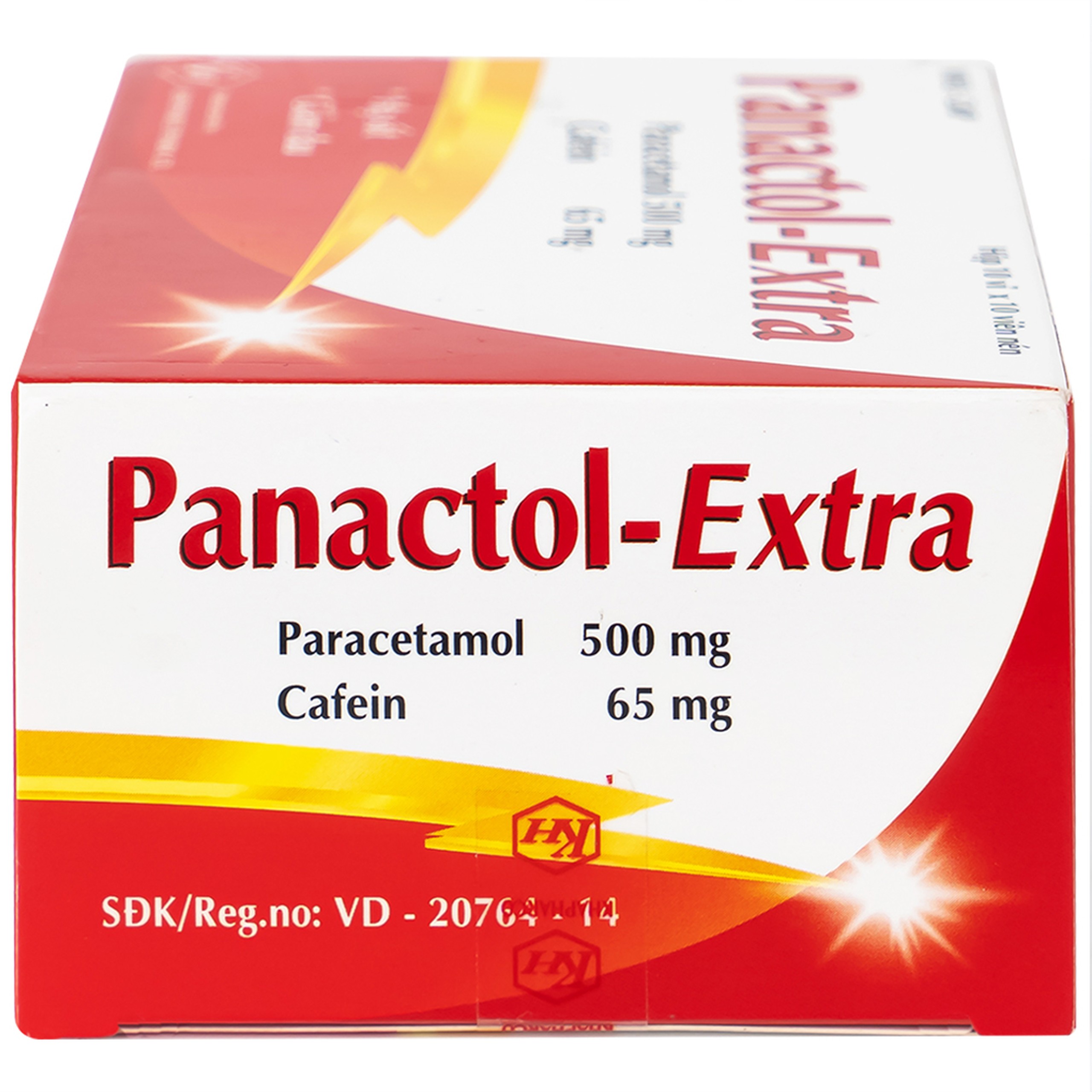Viên nén Panactol Extra Khapharco hạ sốt, giảm đau (10 vỉ x 10 viên)