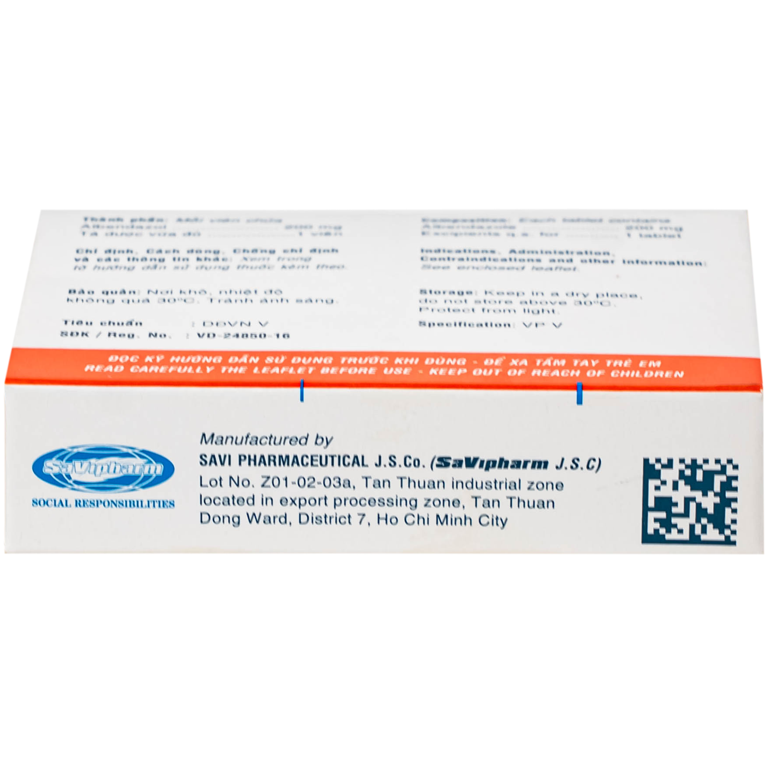 Thuốc SaVi Albendazol 200 điều trị nhiễm ấu trùng sán lợn có tổn thương não (1 vỉ x 2 viên)