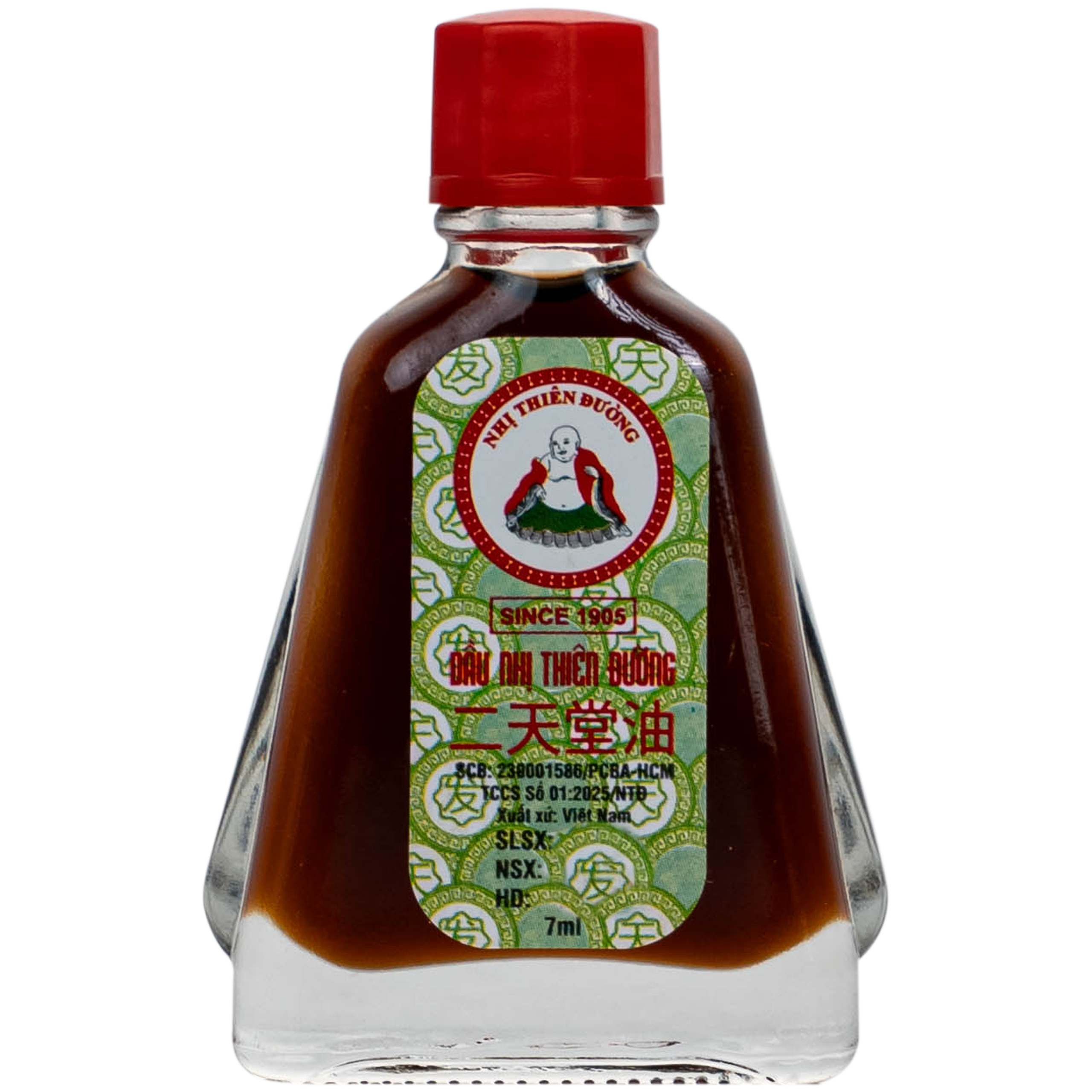 Dầu Nhị Thiên Đường 7ml dùng khi bị cảm mạo phong hàn, sổ mũi (10 chai)