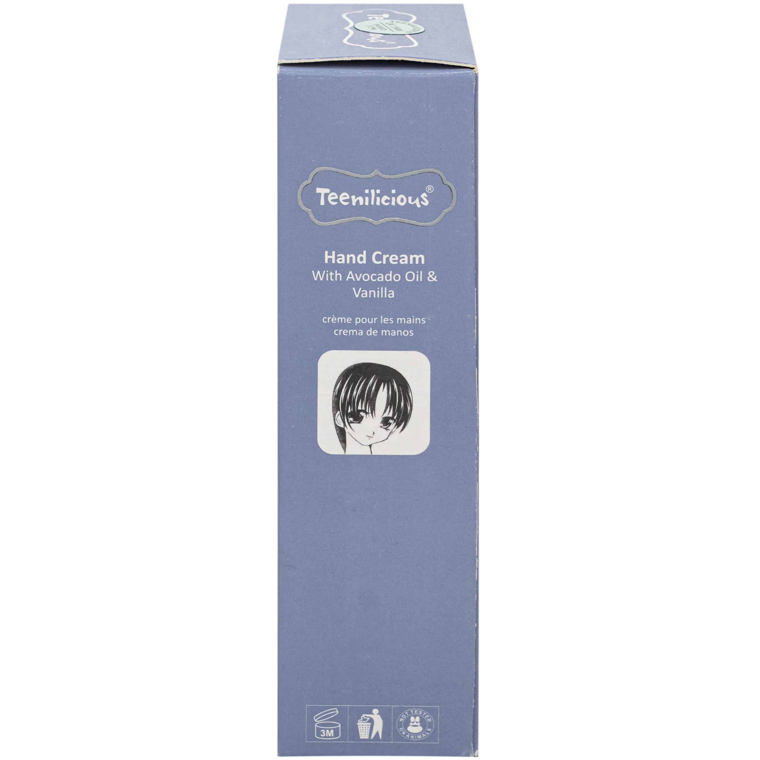 Kem dưỡng da tay hương bơ và hạt vani Teenilicious hộp 60g