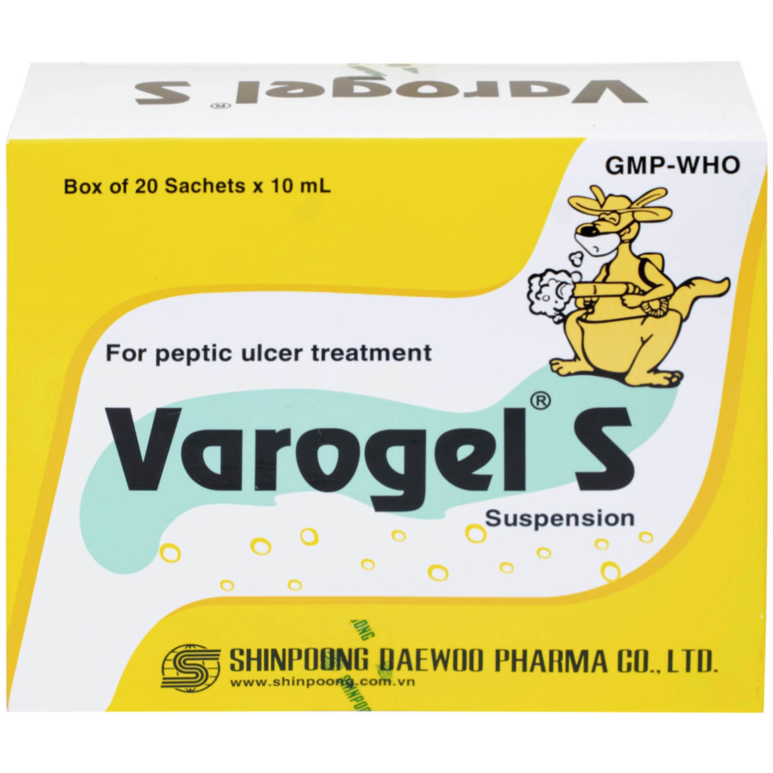Thuốc Varogel Shinpoong Daewoo điều trị viêm loét dạ dày (20 gói x 10ml)