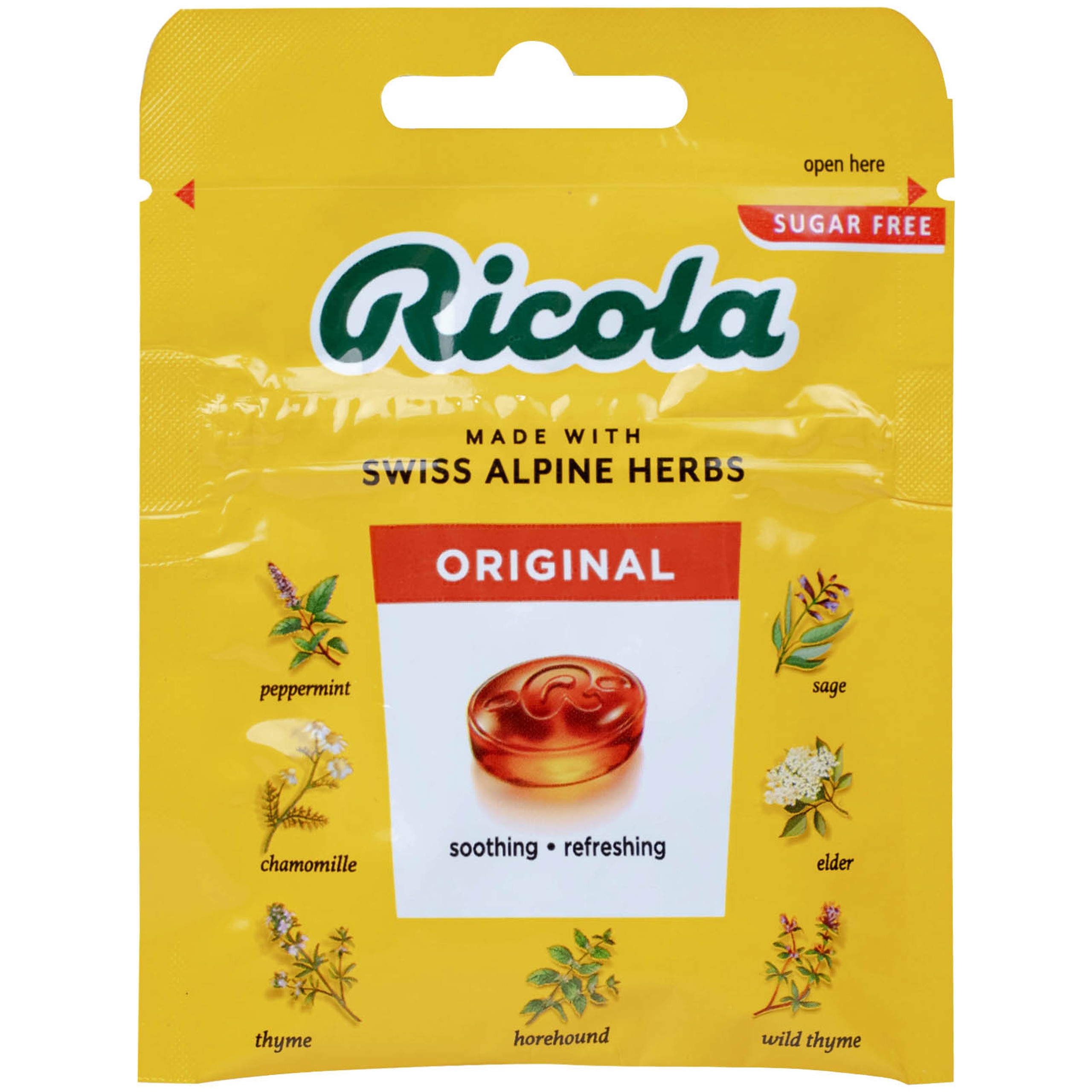 Kẹo Ngậm Ho Không Đường Thảo Mộc Ricola Original Herb (17.5g)