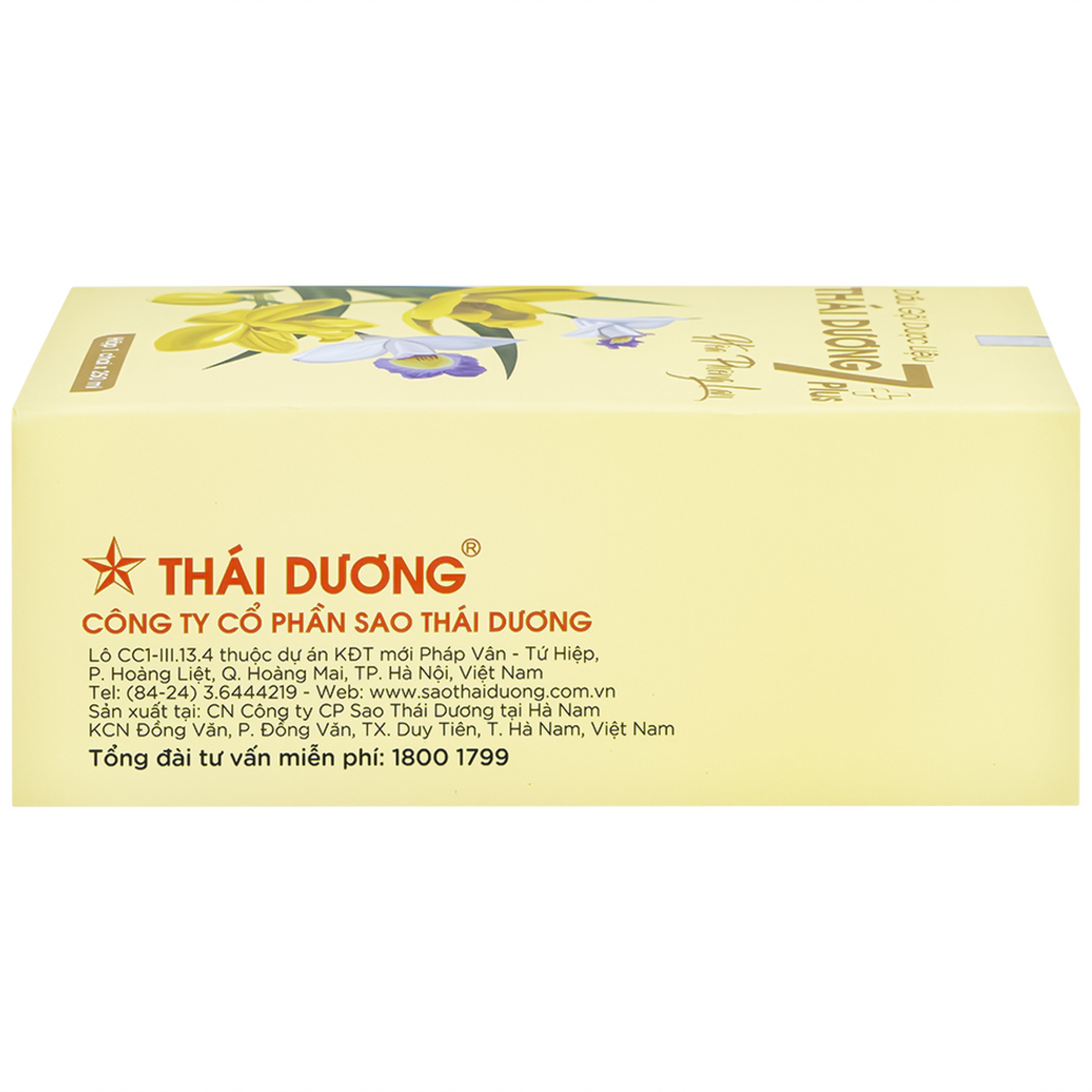 Dầu gội dược liệu Thái Dương 7 Plus Gold ngừa rụng tóc, giảm ngứa 250ml