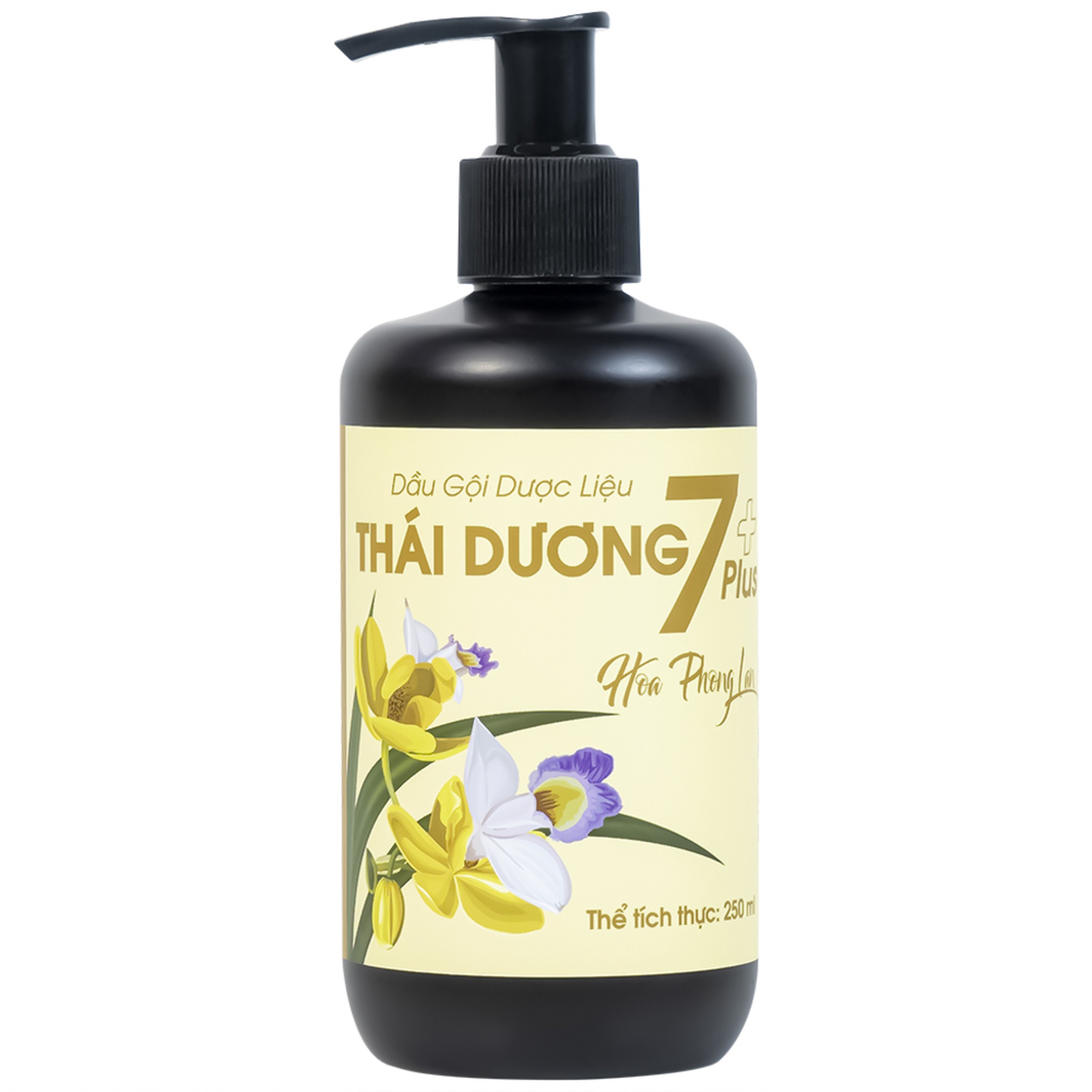 Dầu gội dược liệu Thái Dương 7 Plus Gold ngừa rụng tóc, giảm ngứa 250ml