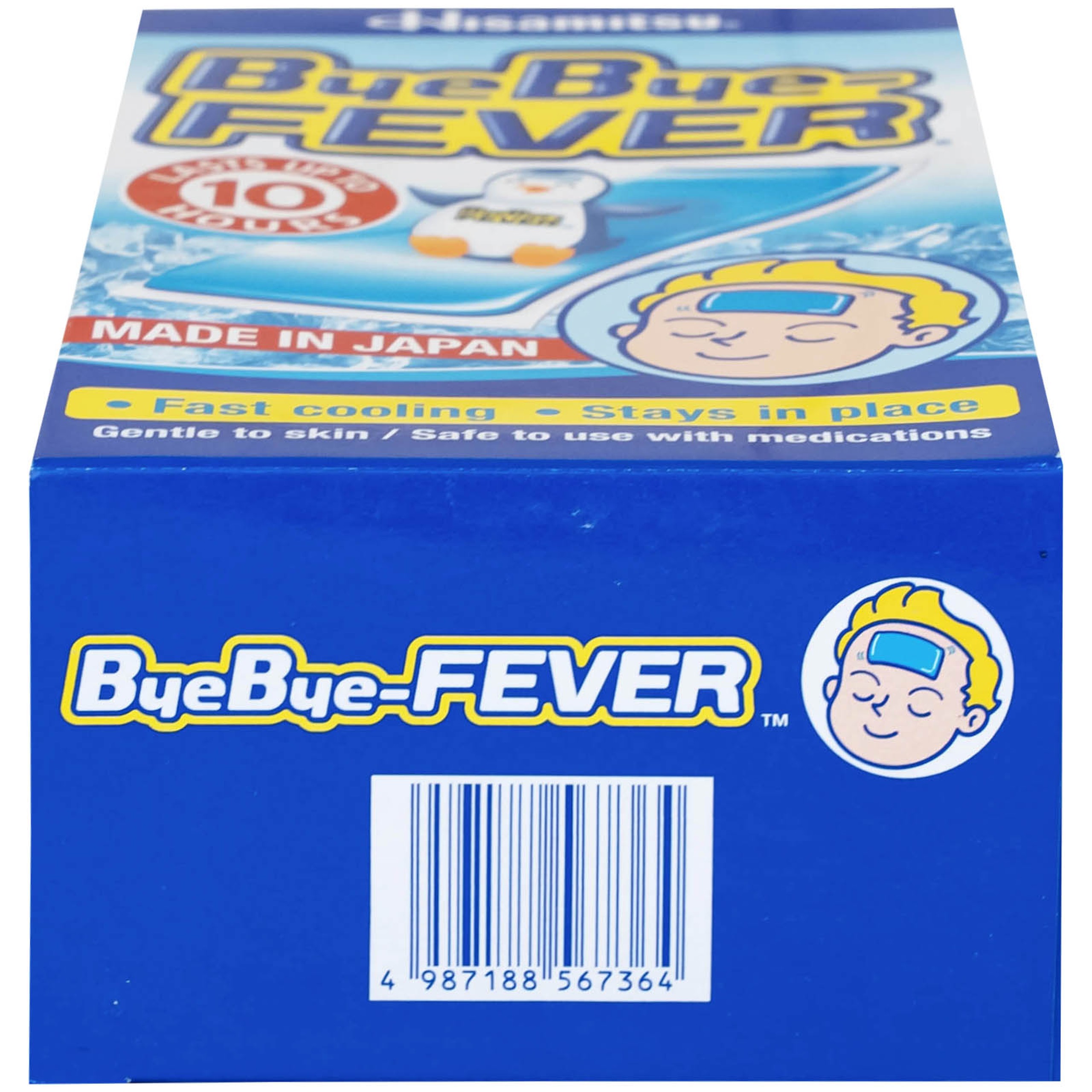 Miếng dán hạ sốt Bye Bye Fever For Children Hisamitsu (8 gói x 2 miếng) dùng cho trẻ trên 2 tuổi