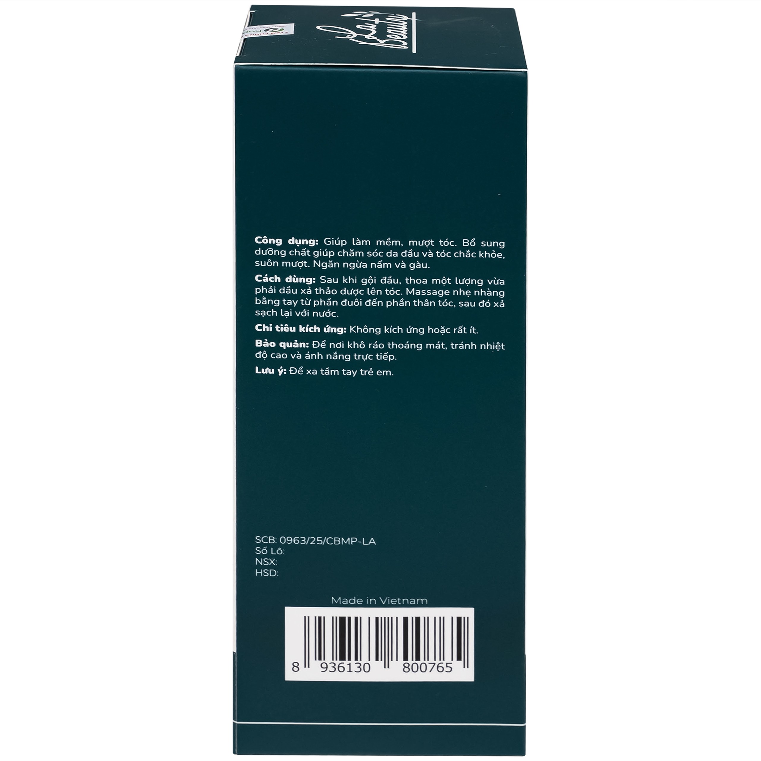 Dầu xả Thảo Dược La Beauty nuôi dưỡng da đầu, cho tóc suôn mượt (300ml)