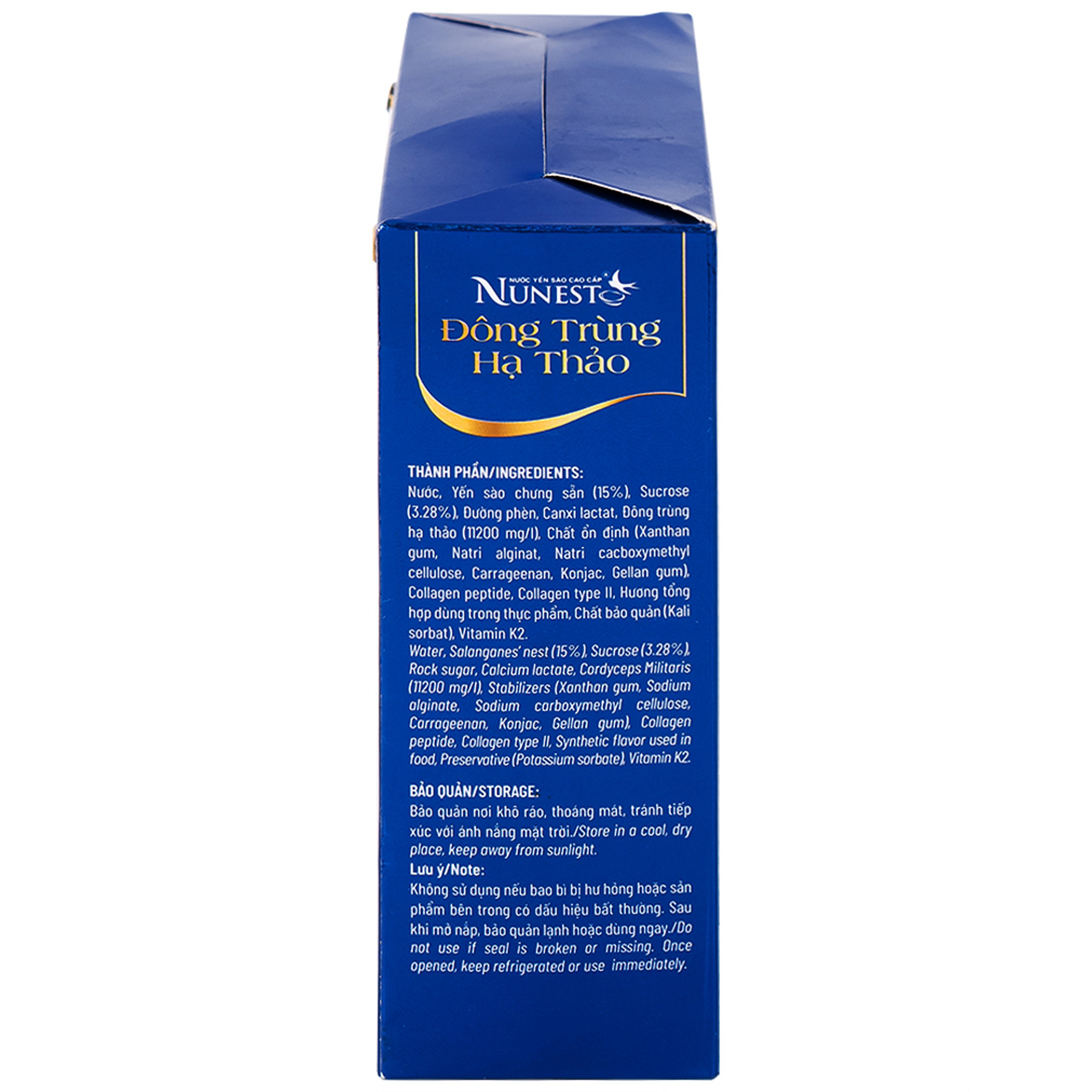 Nước Yến Sào Cao Cấp Nunest Đông Trùng Hạ Thảo 15% Yến (6 hũ x 70ml)