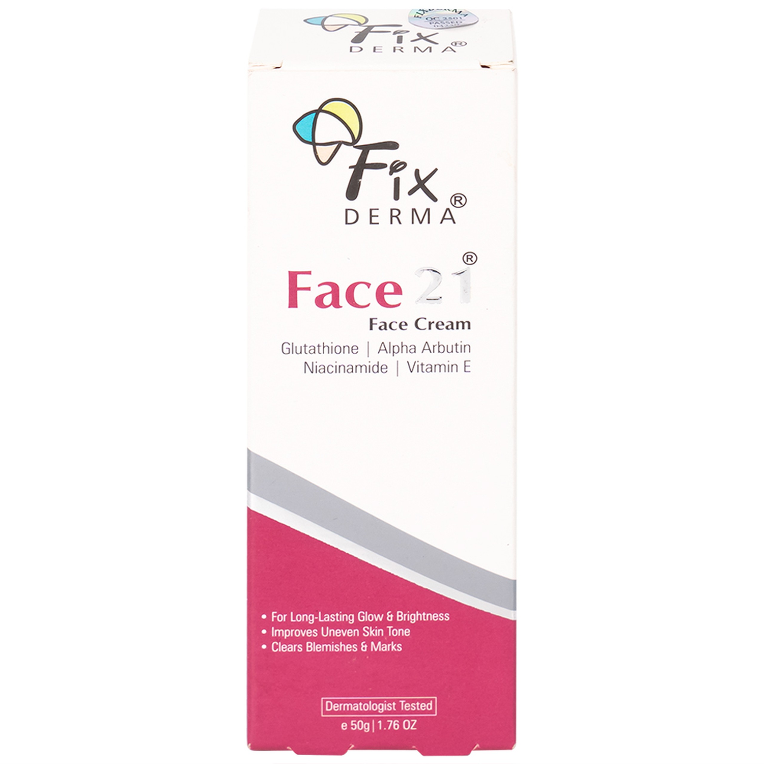 Kem dưỡng ẩm sáng da Fixderma Face21 Face Cream 50g