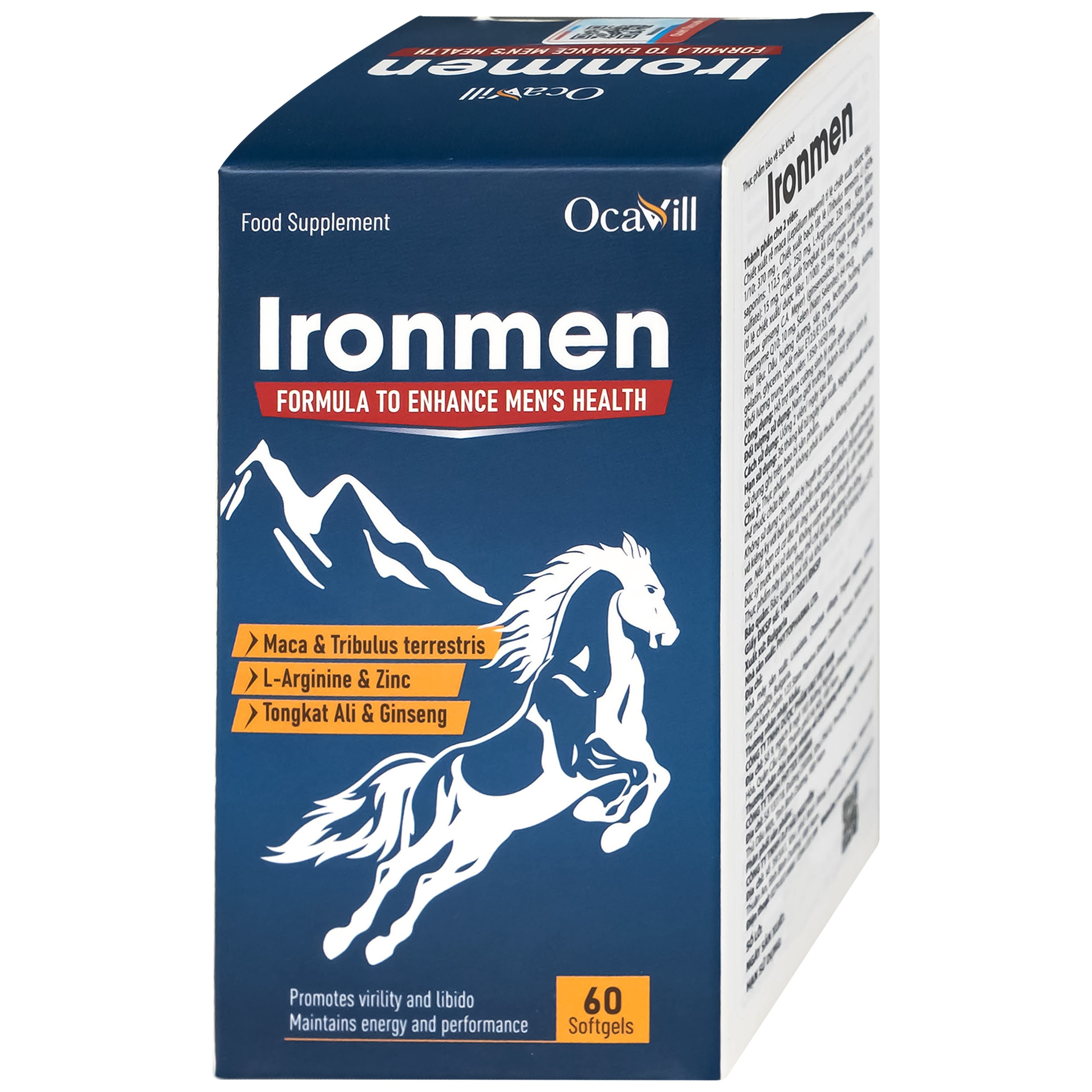 Viên uống Ironmen Ocavill hỗ trợ tăng cường sinh lý nam giới (60 viên)