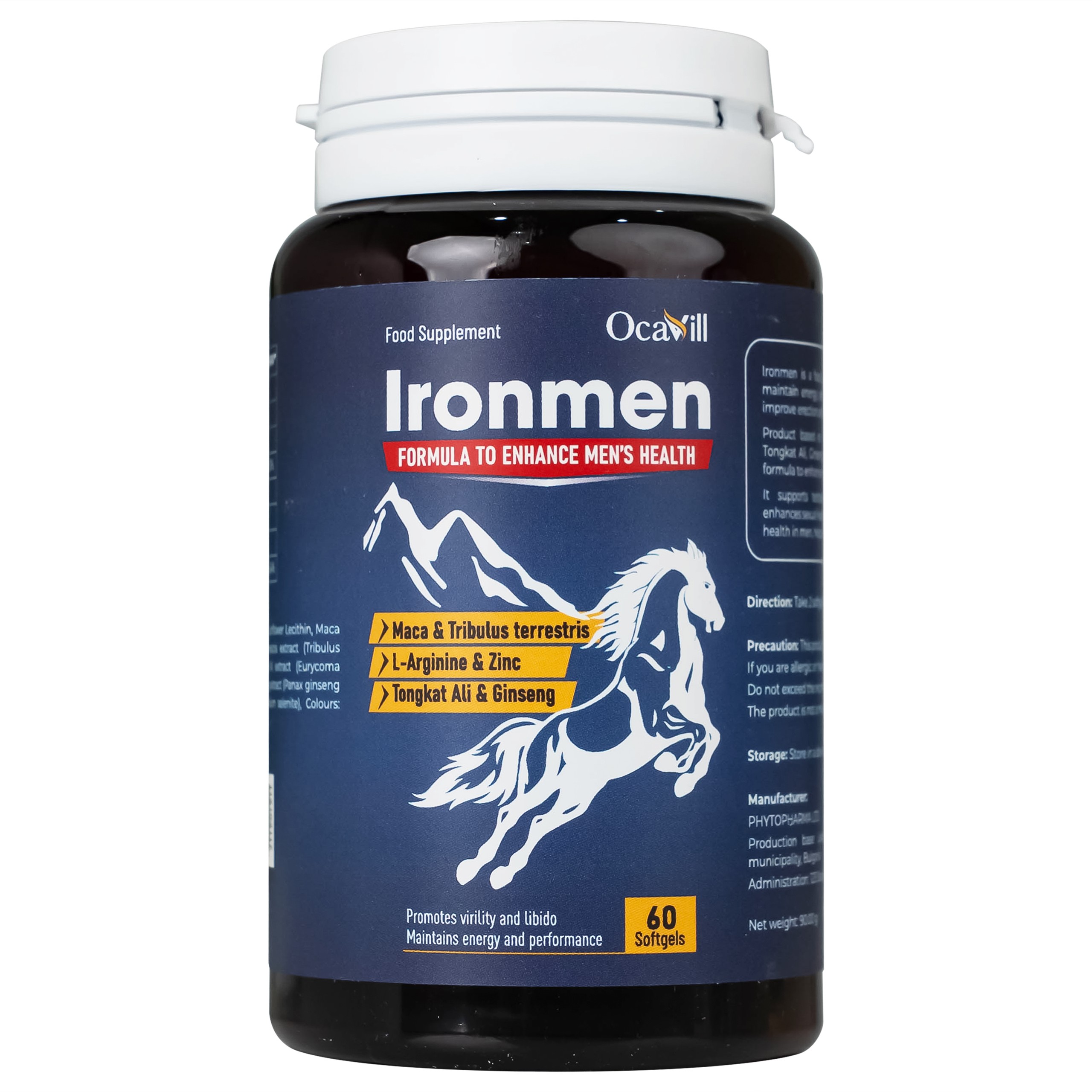 Viên uống Ironmen Ocavill hỗ trợ tăng cường sinh lý nam giới (60 viên)