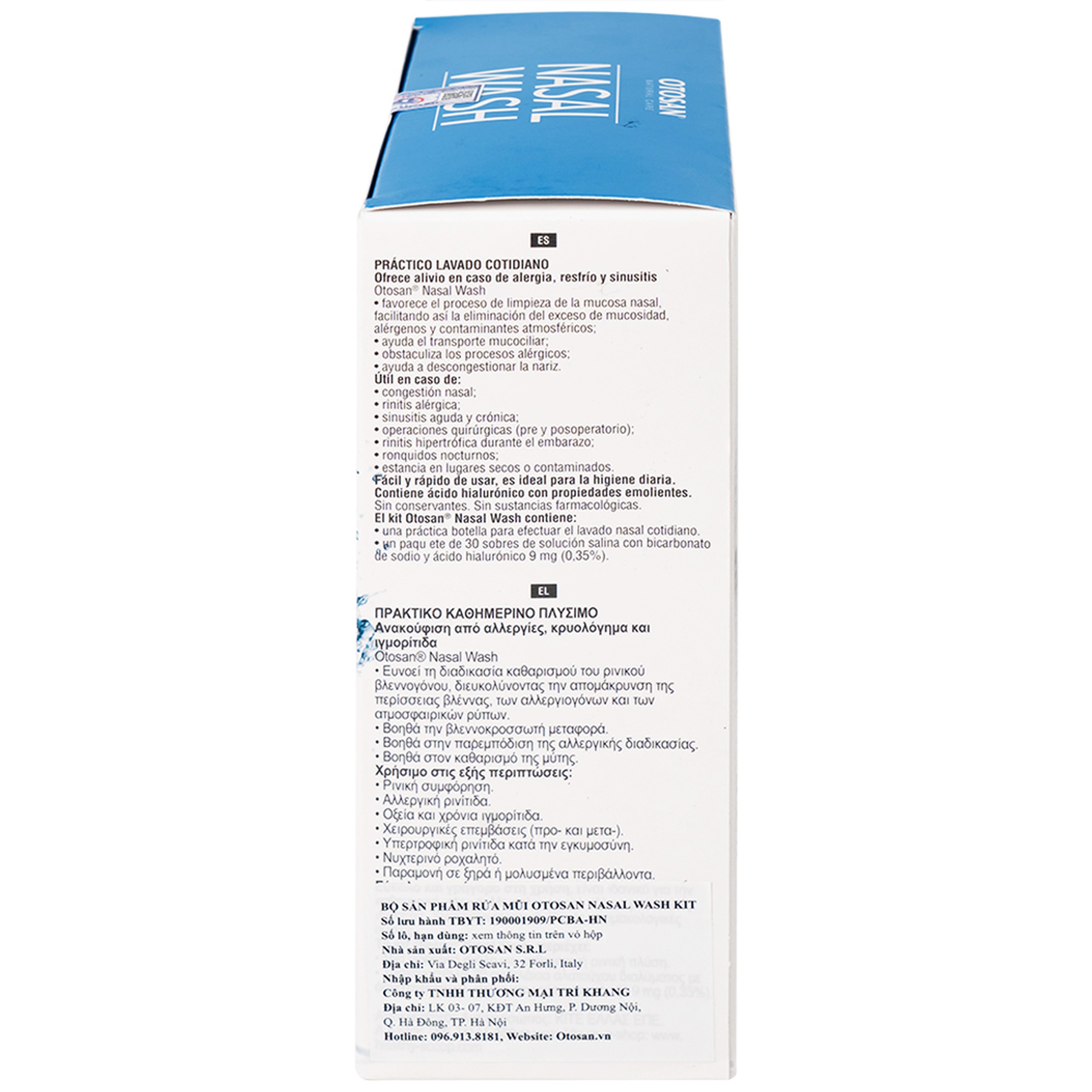 Bộ rửa mũi Otosan Nasal Wash Kit (30 gói) làm sạch sâu, ngừa viêm xoang, viêm mũi dành cho trẻ trên 6 tuổi