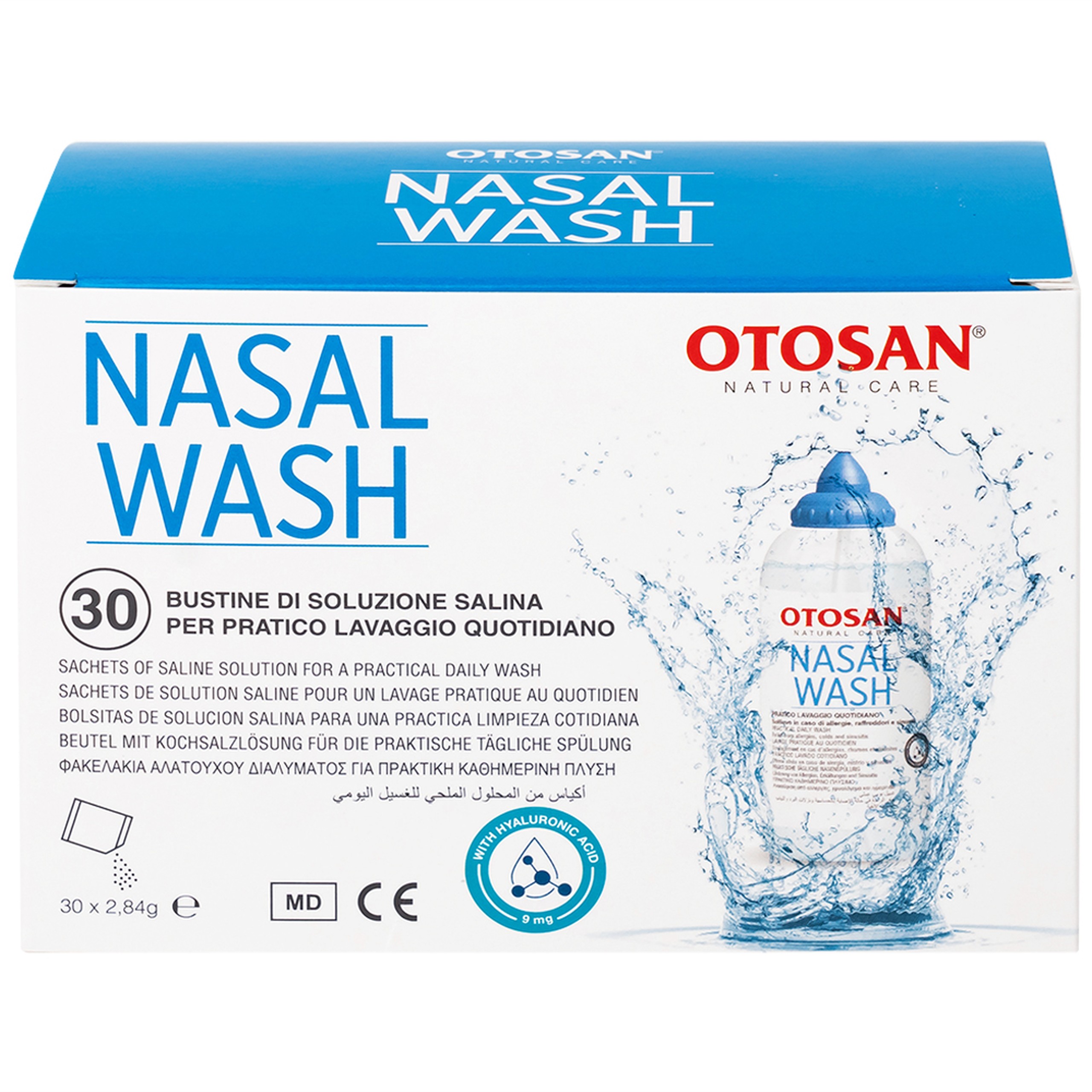 Muối rửa mũi xoang Otosan Nasal Wash (30 gói) làm sạch sâu, ngừa viêm xoang, viêm mũi dành cho trẻ từ 1 tuổi trở lên