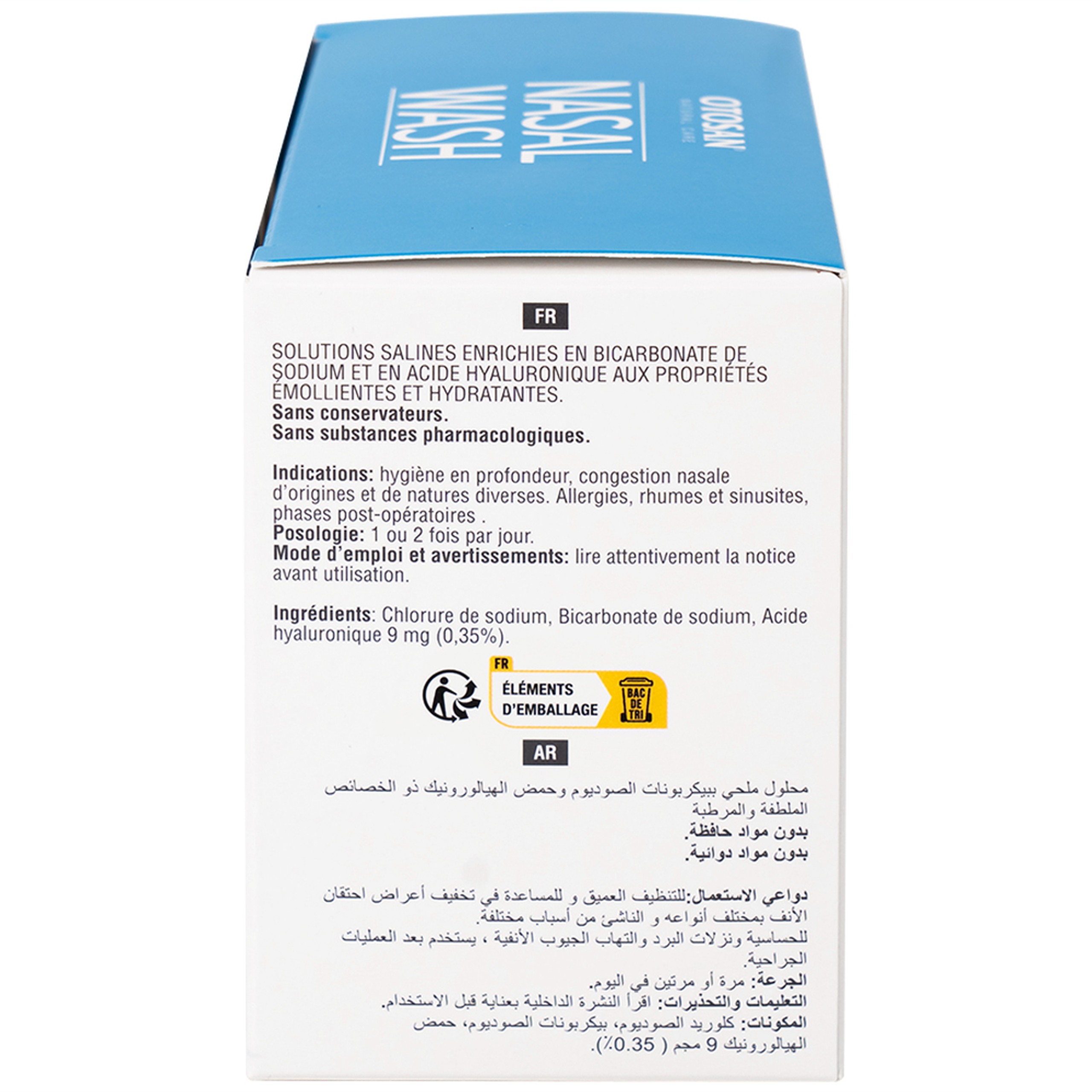 Muối rửa mũi xoang Otosan Nasal Wash (30 gói) làm sạch sâu, ngừa viêm xoang, viêm mũi dành cho trẻ từ 1 tuổi trở lên