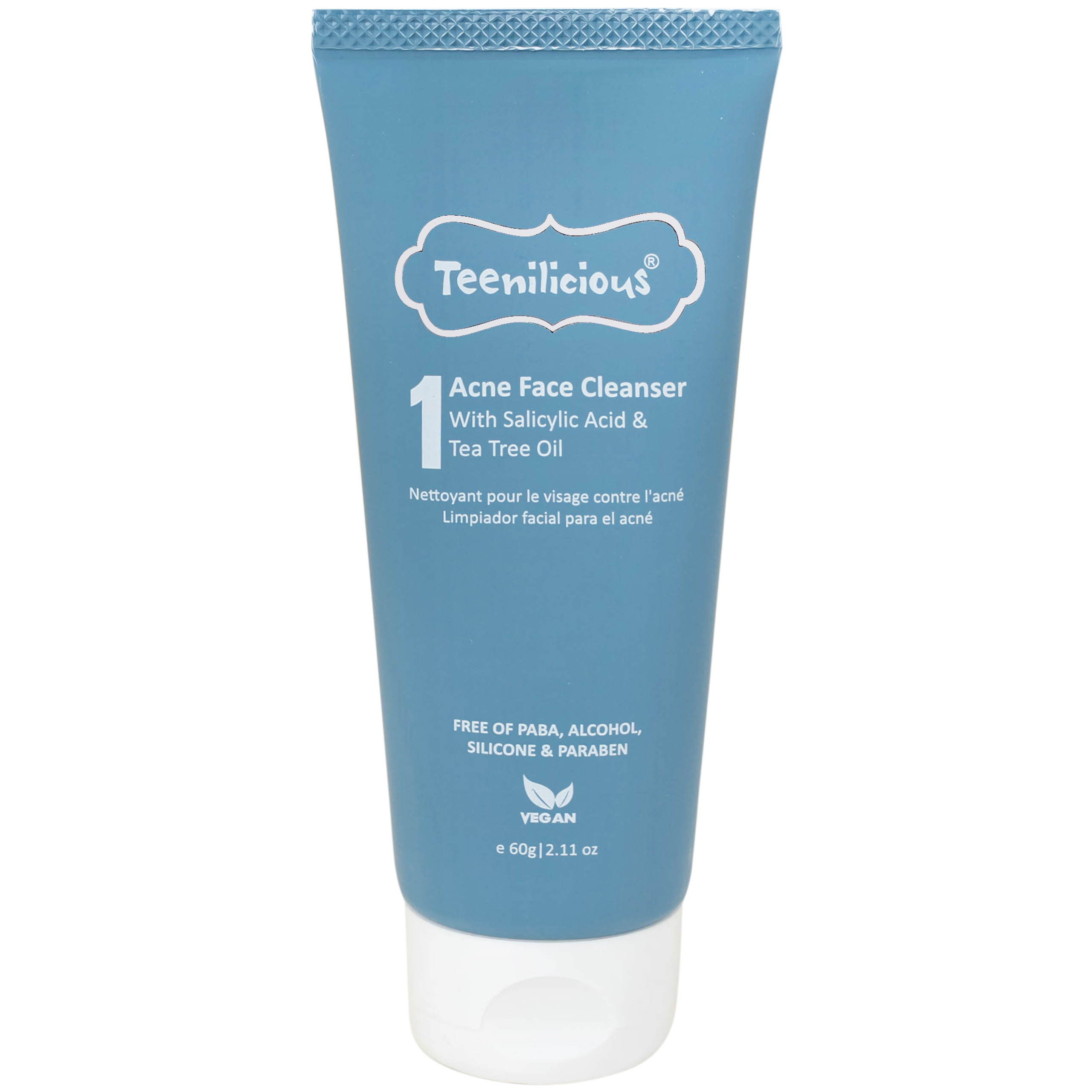 Gel rửa mặt ngừa mụn, sạch bã nhờn Teenilicious 60g