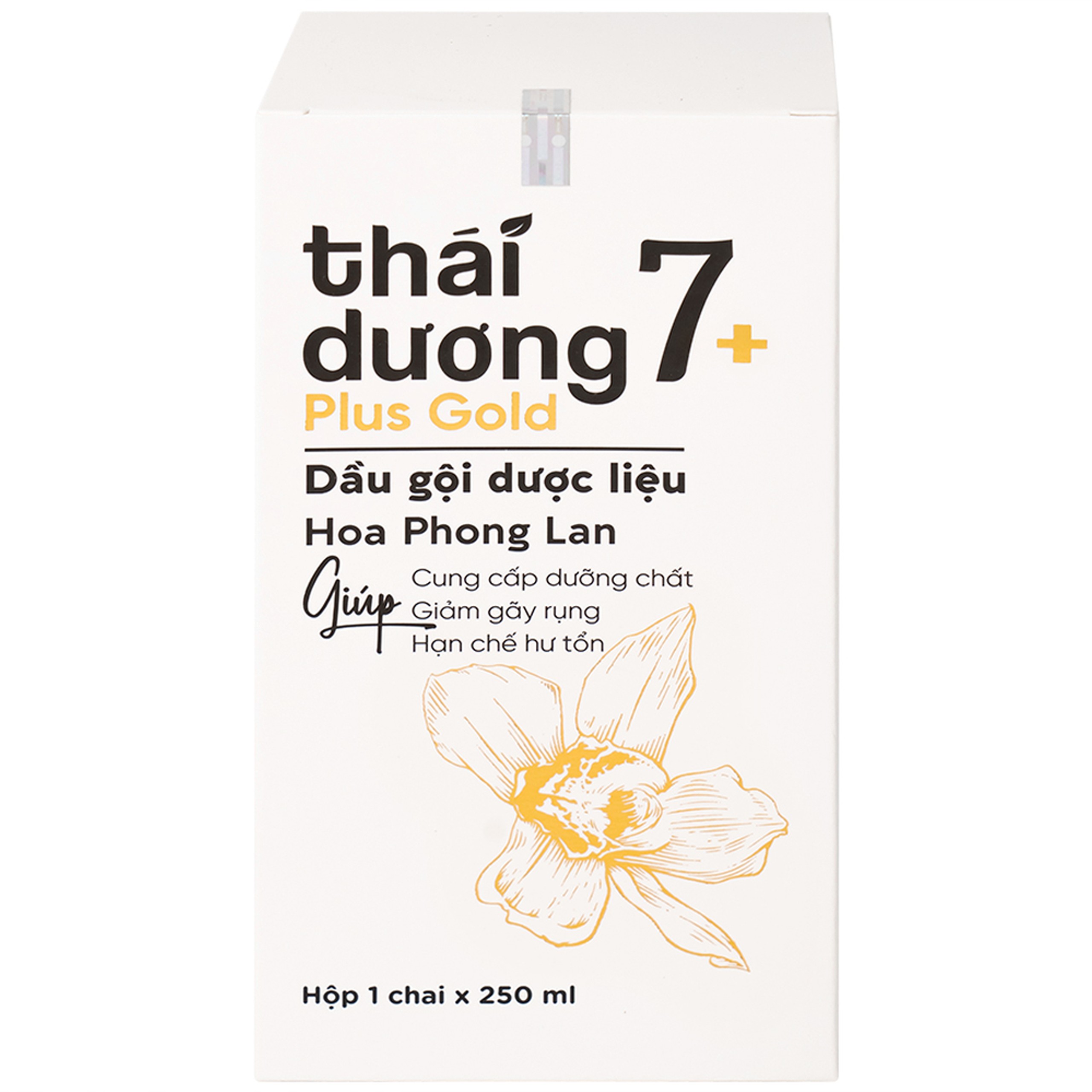 Dầu gội dược liệu Thái Dương 7 Plus Gold ngừa rụng tóc, giảm ngứa 250ml