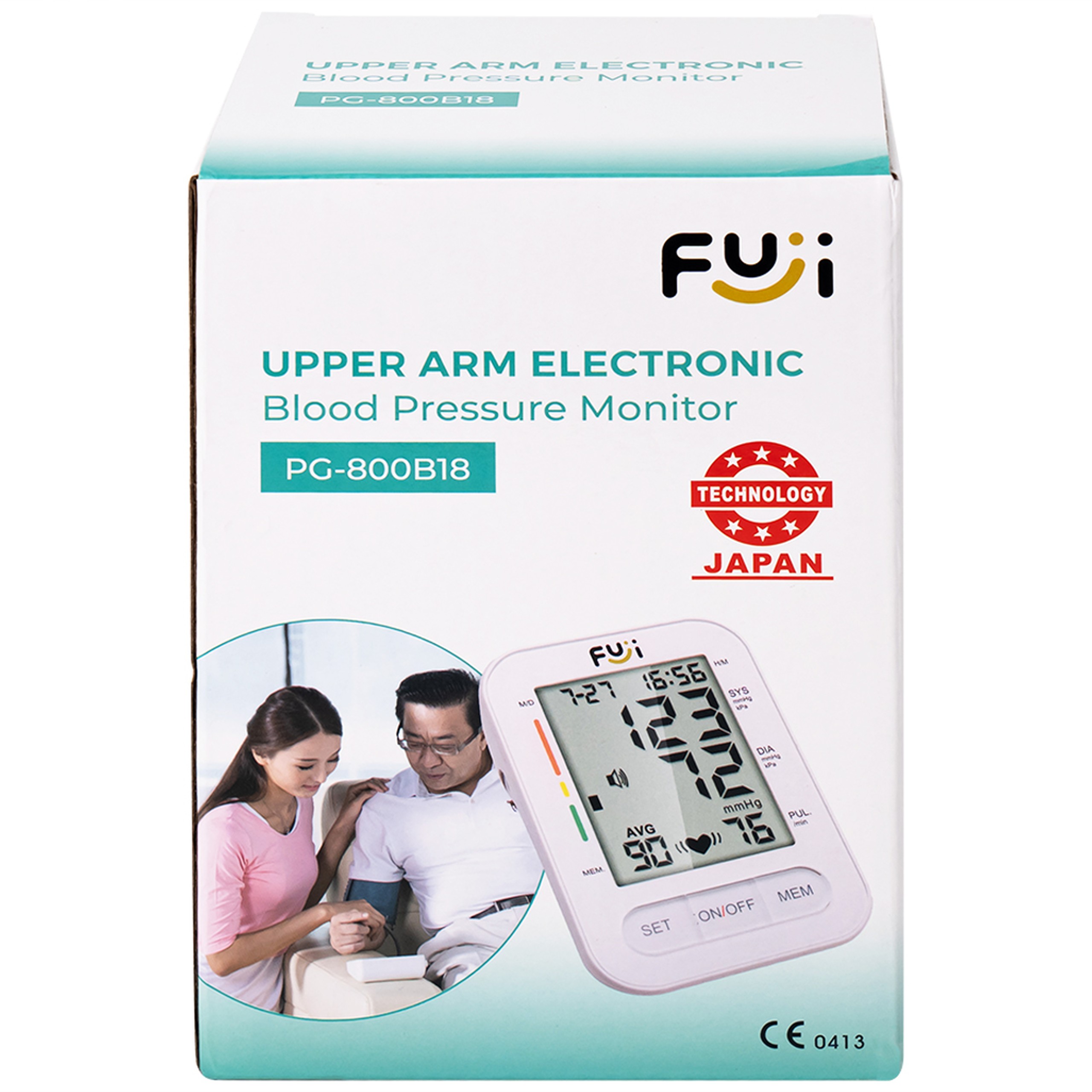 Máy đo huyết áp bắp tay Fuji PG-800B18 hỗ trợ đo huyết áp, nhịp tim