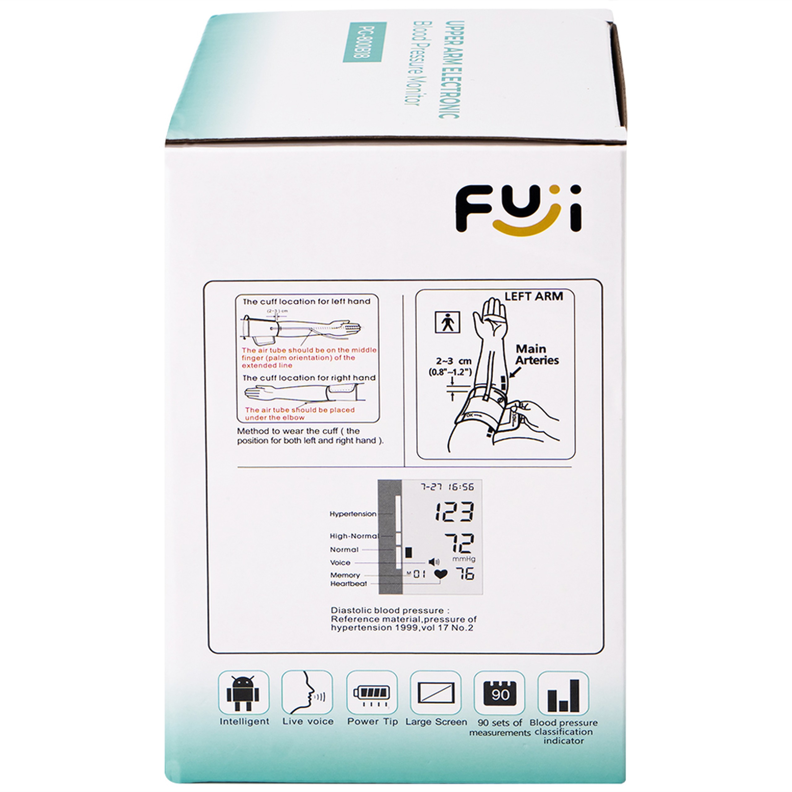 Máy đo huyết áp bắp tay Fuji PG-800B18 hỗ trợ đo huyết áp, nhịp tim