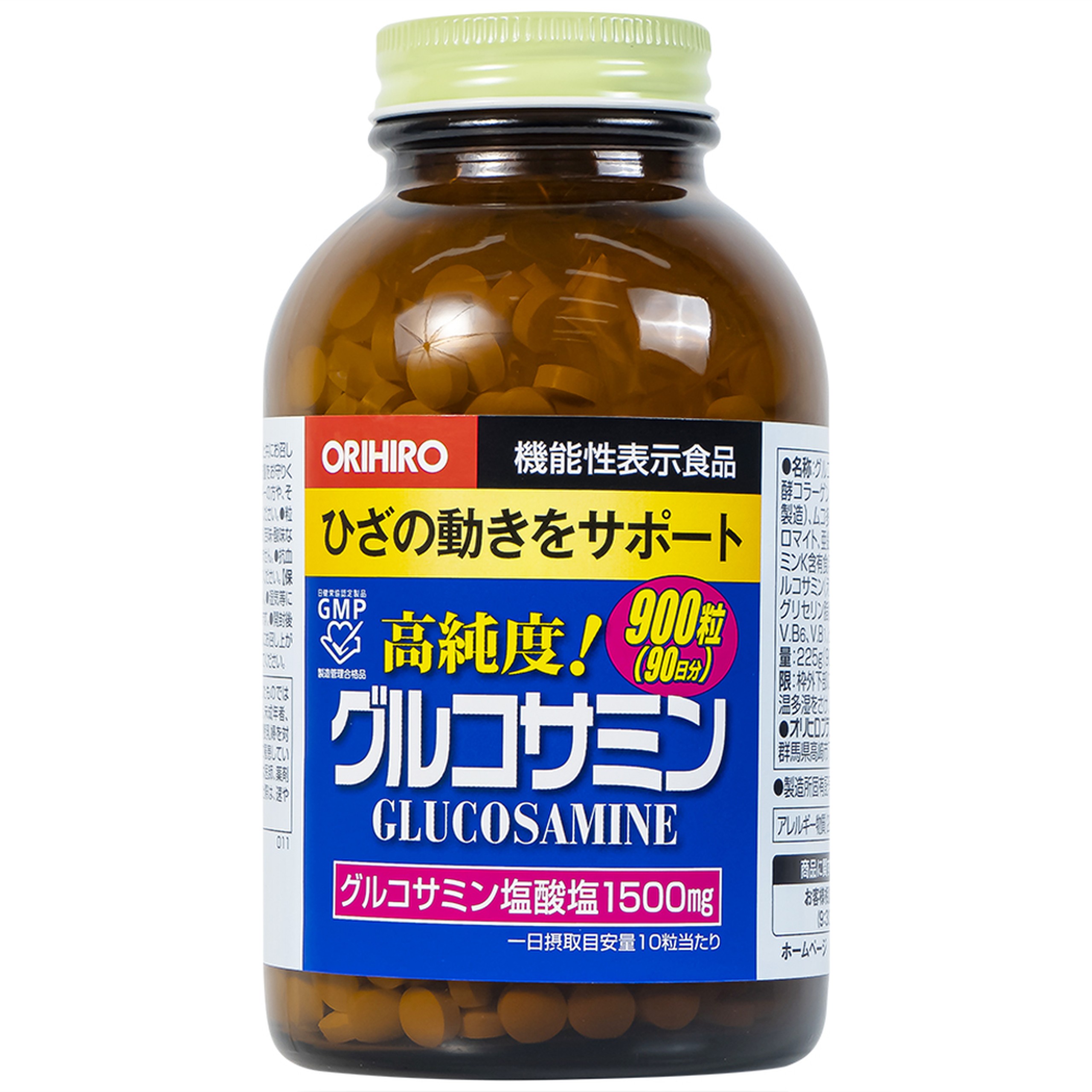 Viên uống hỗ trợ làm trơn ổ khớp hạn chế lão hóa khớp Orihiro Glucosamine (900 viên)