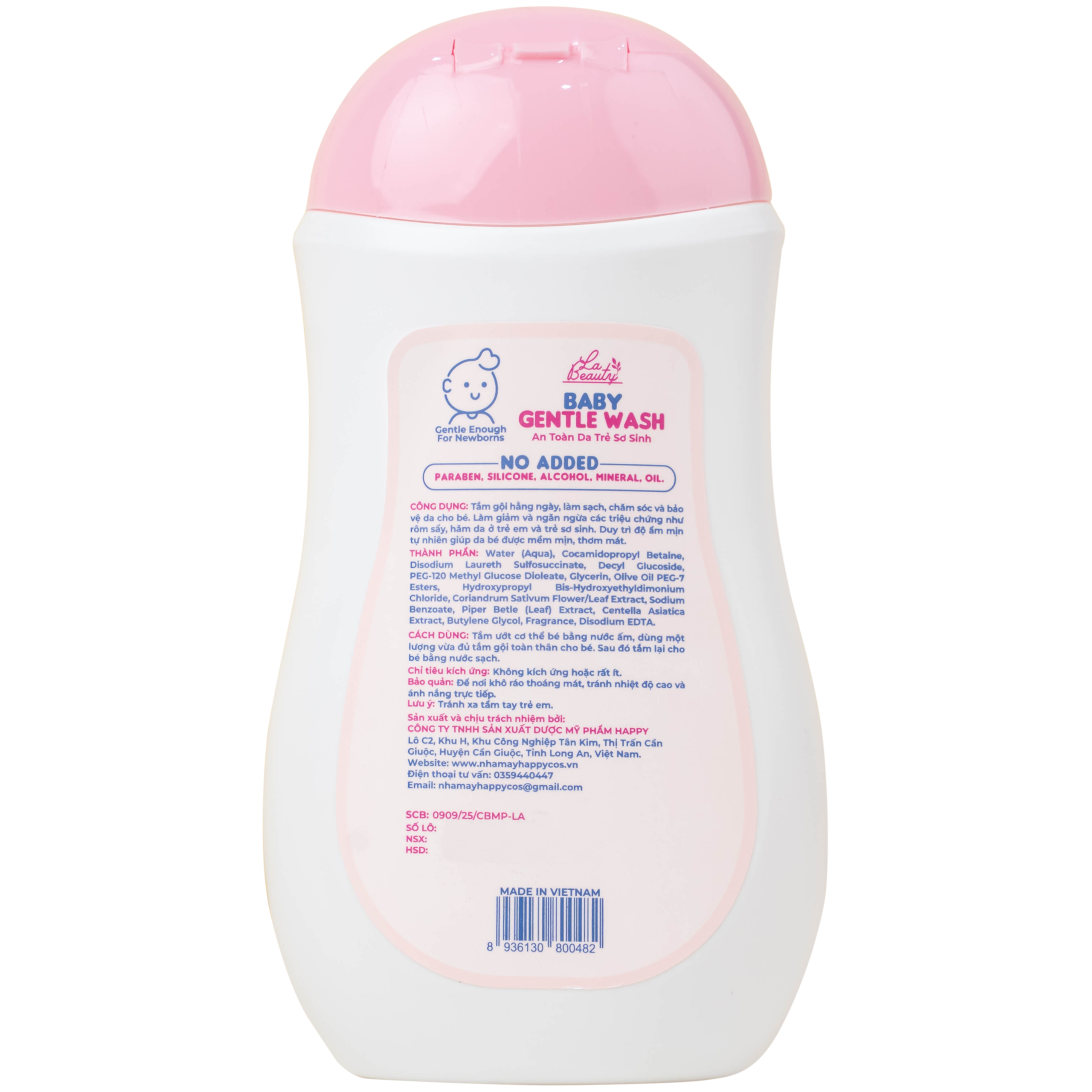 Sữa tắm gội cho bé La Beauty Baby Gentle Wash dịu nhẹ, không kích ứng da (250ml)